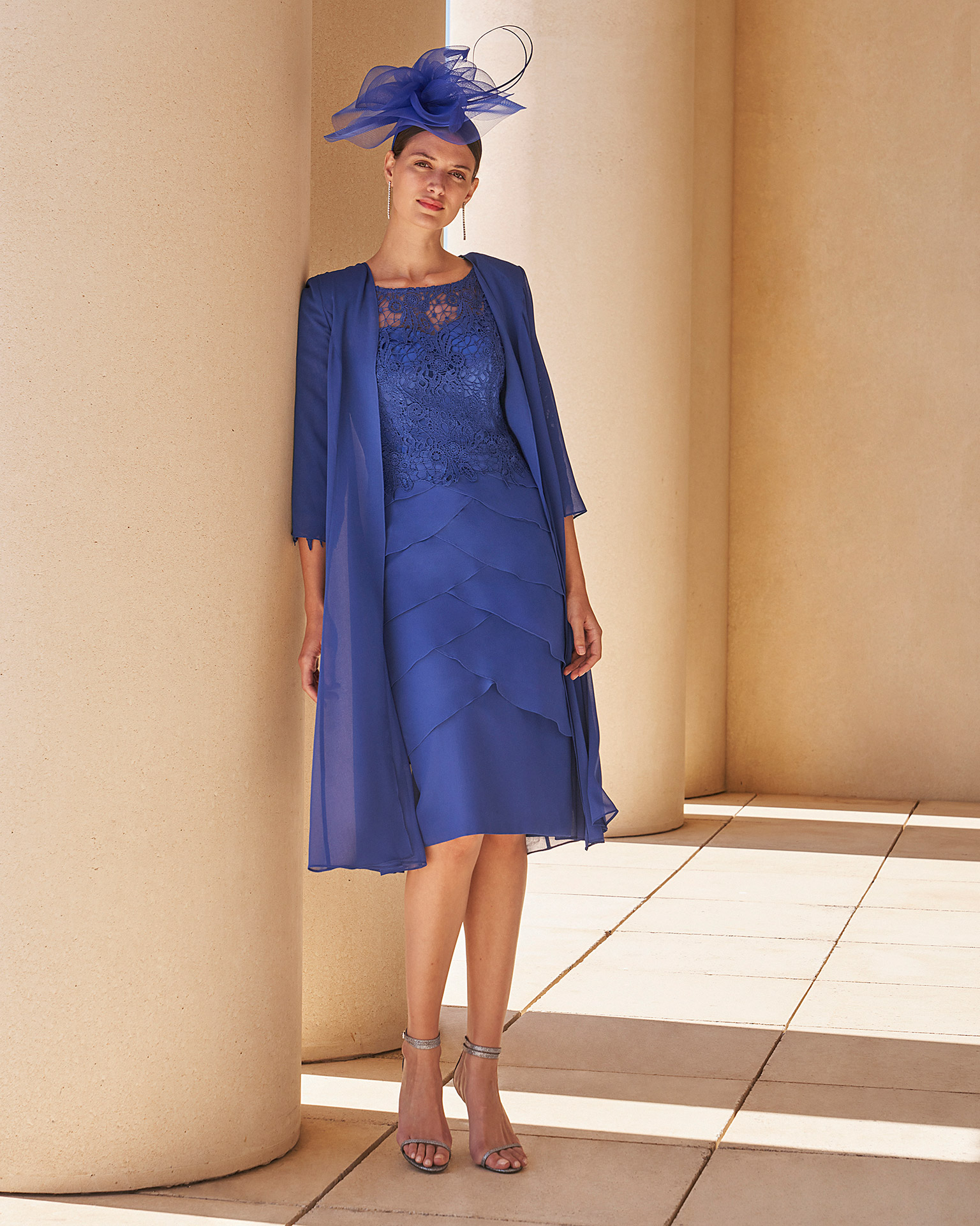 Conjunto de abrigo azul Couture Club