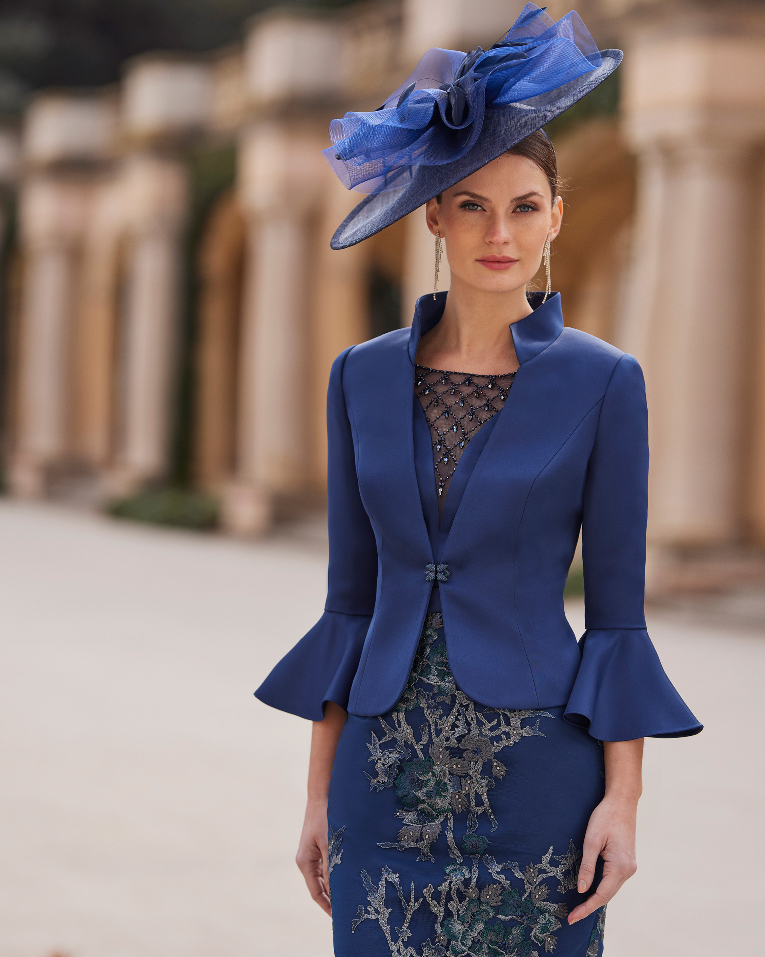 Conjunto encaje marino Couture Club