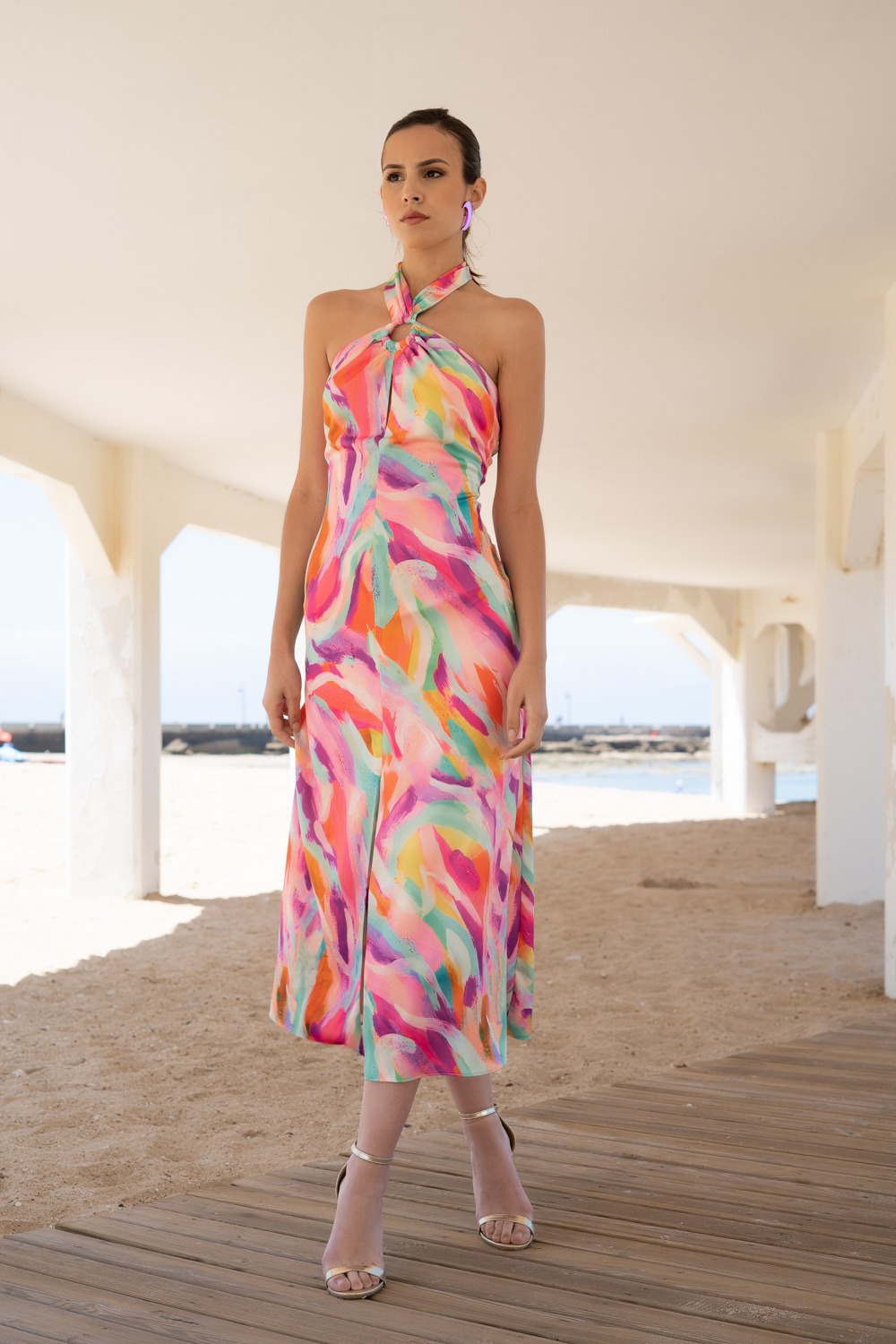 Vestido Estampado Anna Moon
