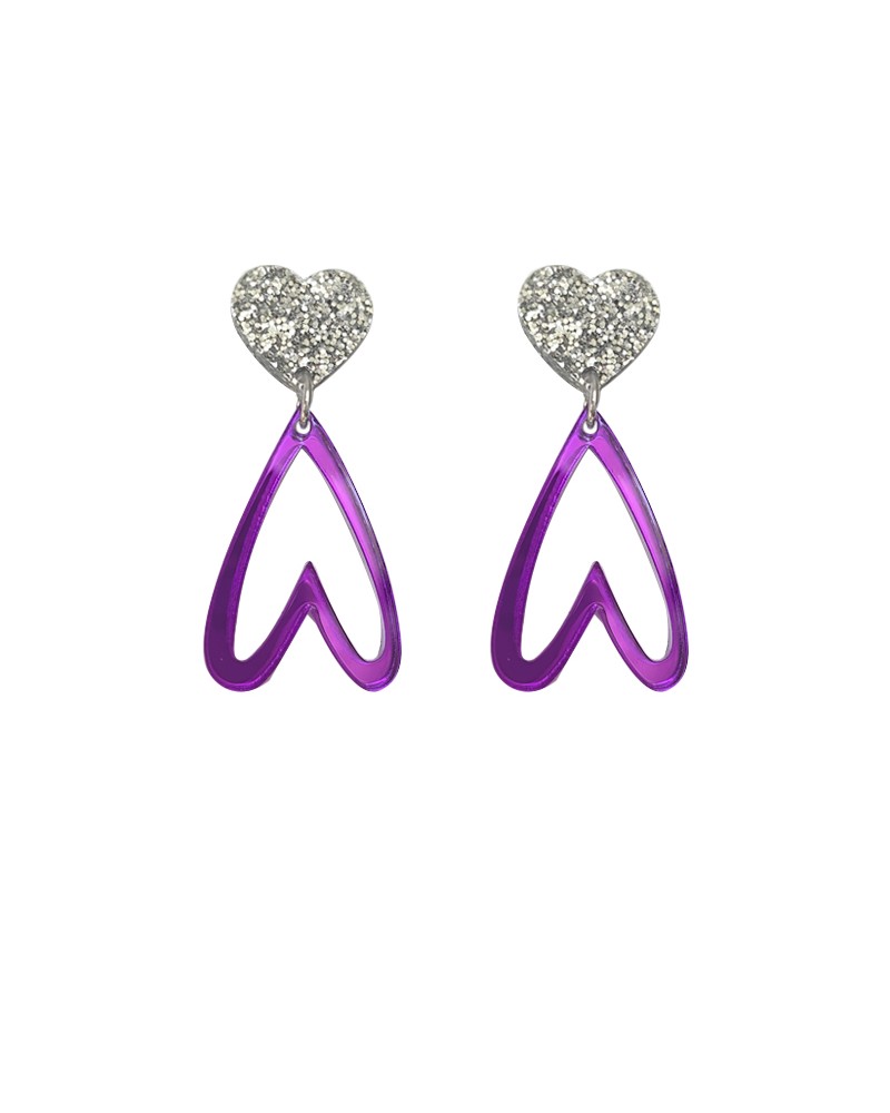 Pendientes Lovely morado