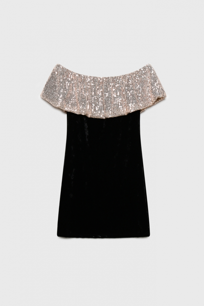 Vestido armonías de terciopelo