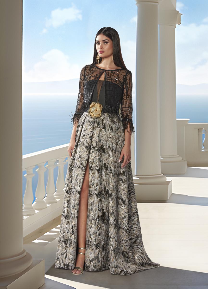 Vestido largo Nati Jimenez negro