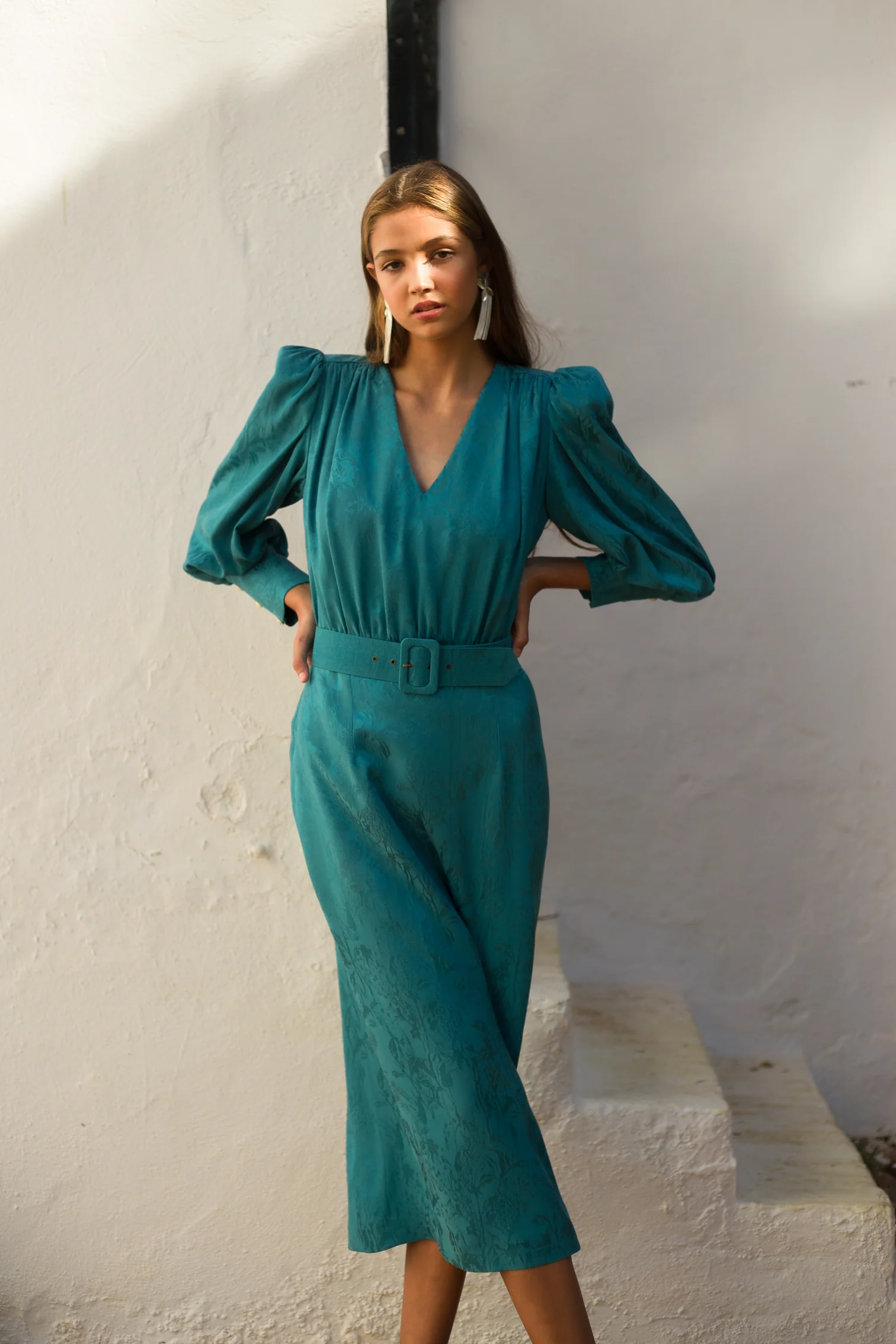 Vestido Camile Meryfor turquesa