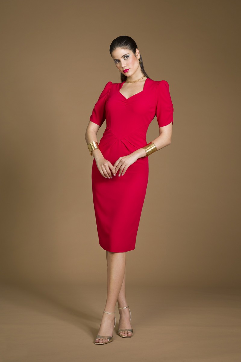 Vestido corto Olimara rojo