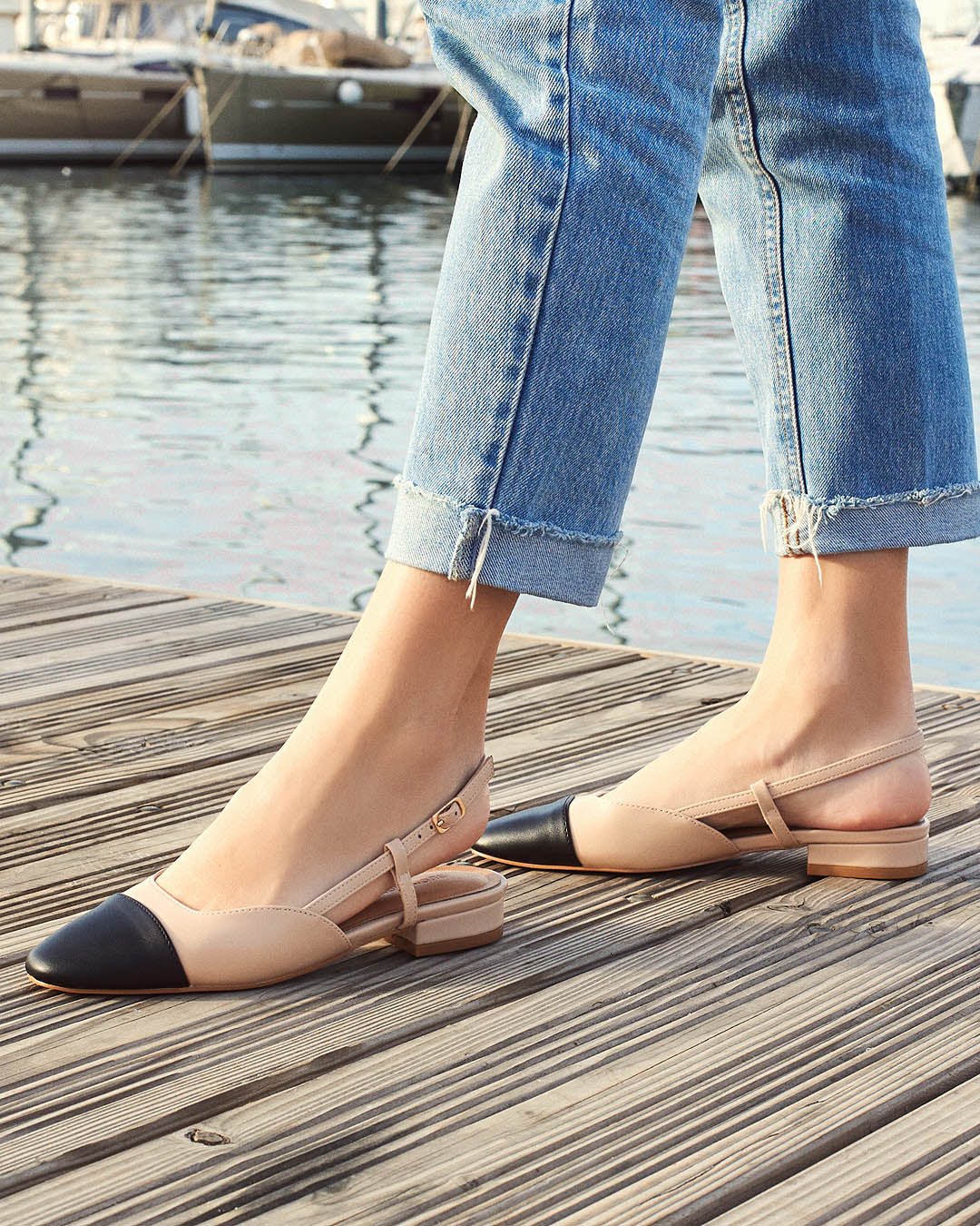 Zapato destalonado nude
