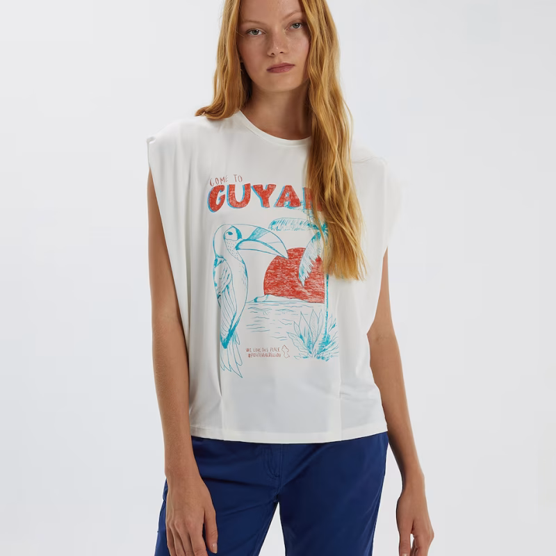 Camiseta dibujo Andam blanca