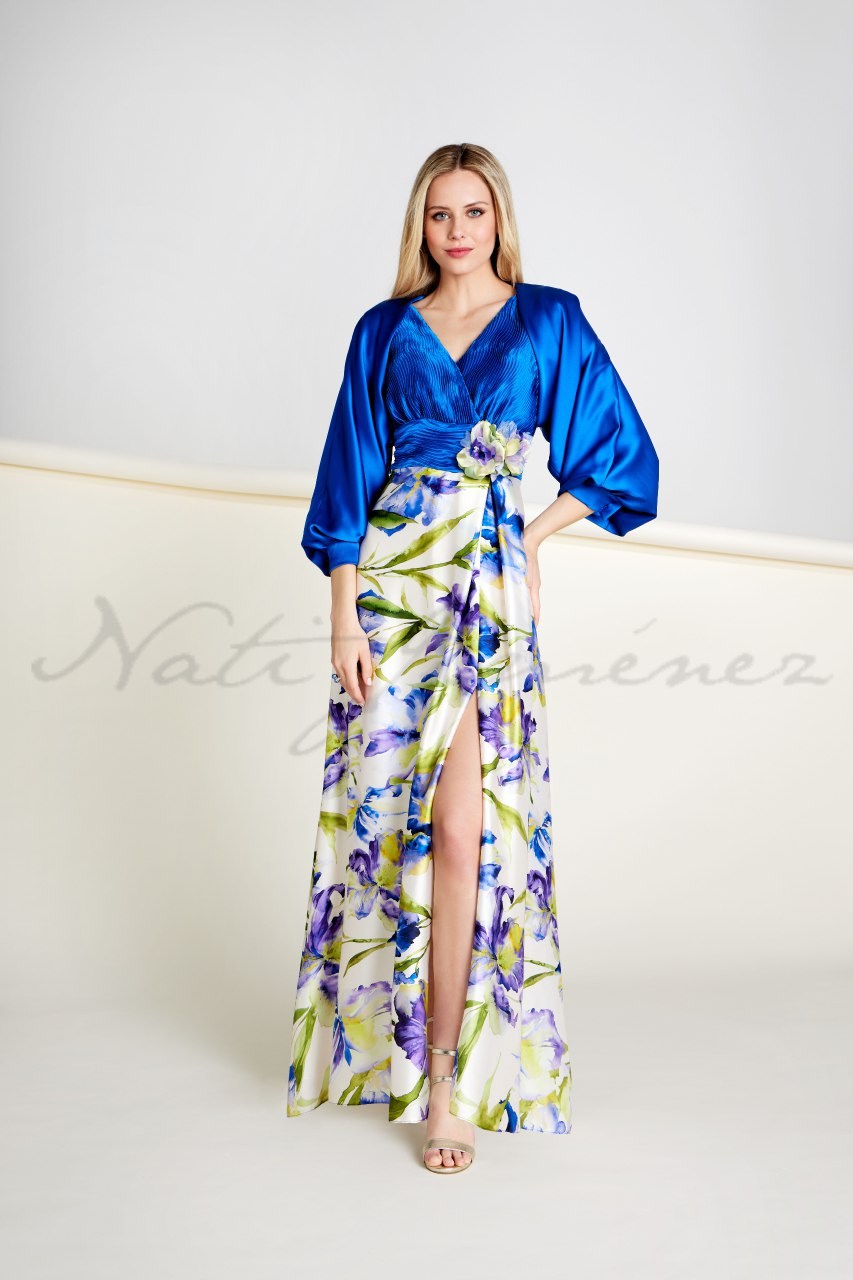 Vestido largo Nati Jiménez azul