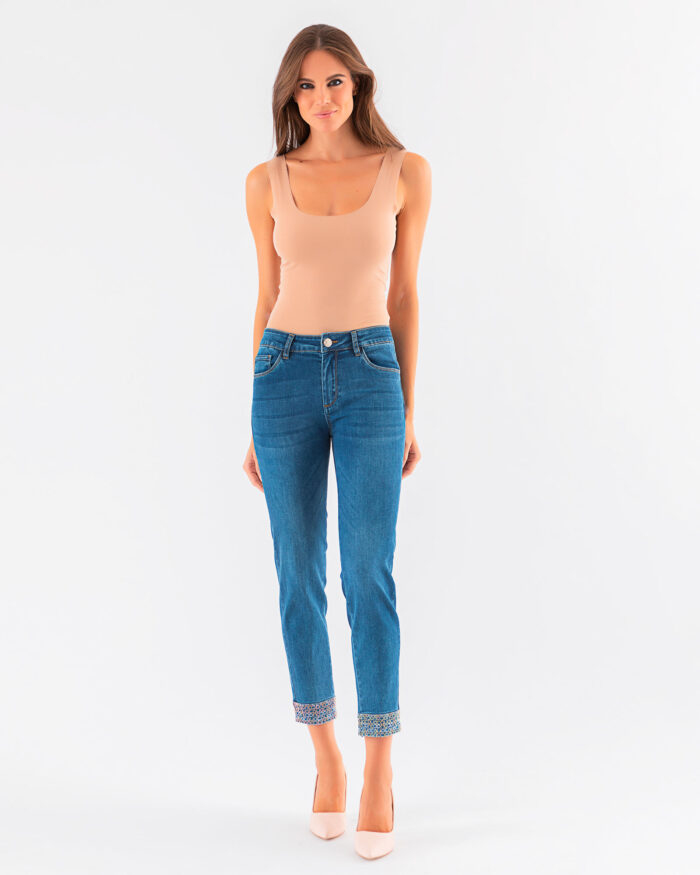 Vaquero Strass Chiara Dalba azul