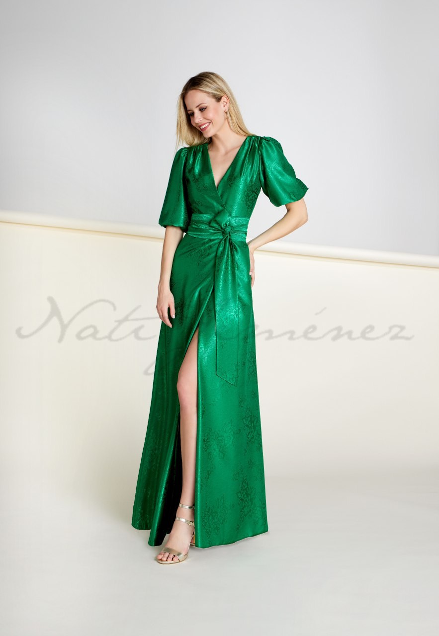 Vestido largo Nati Jiménez verde