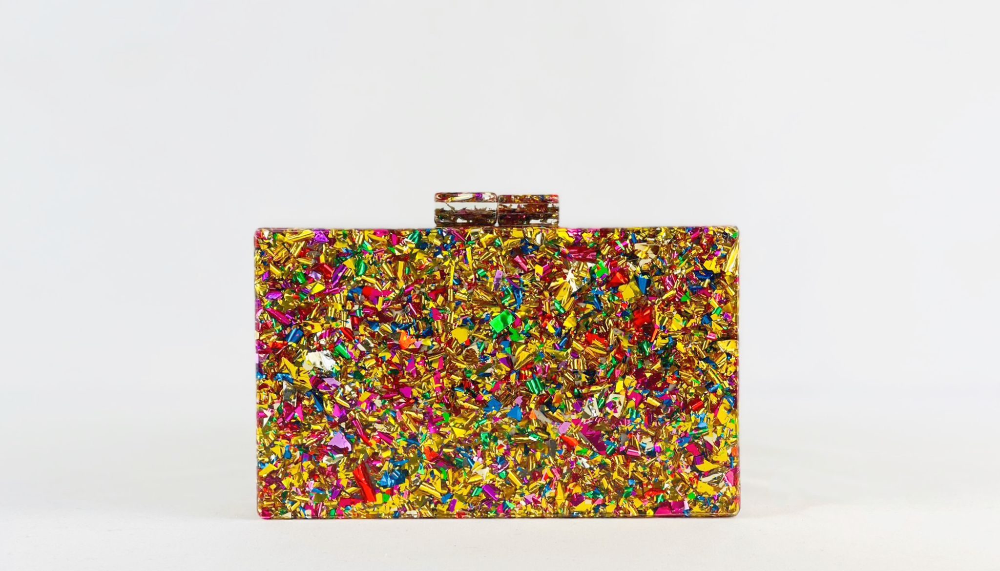 Bolso de fiesta Nacarado multicolor dorado