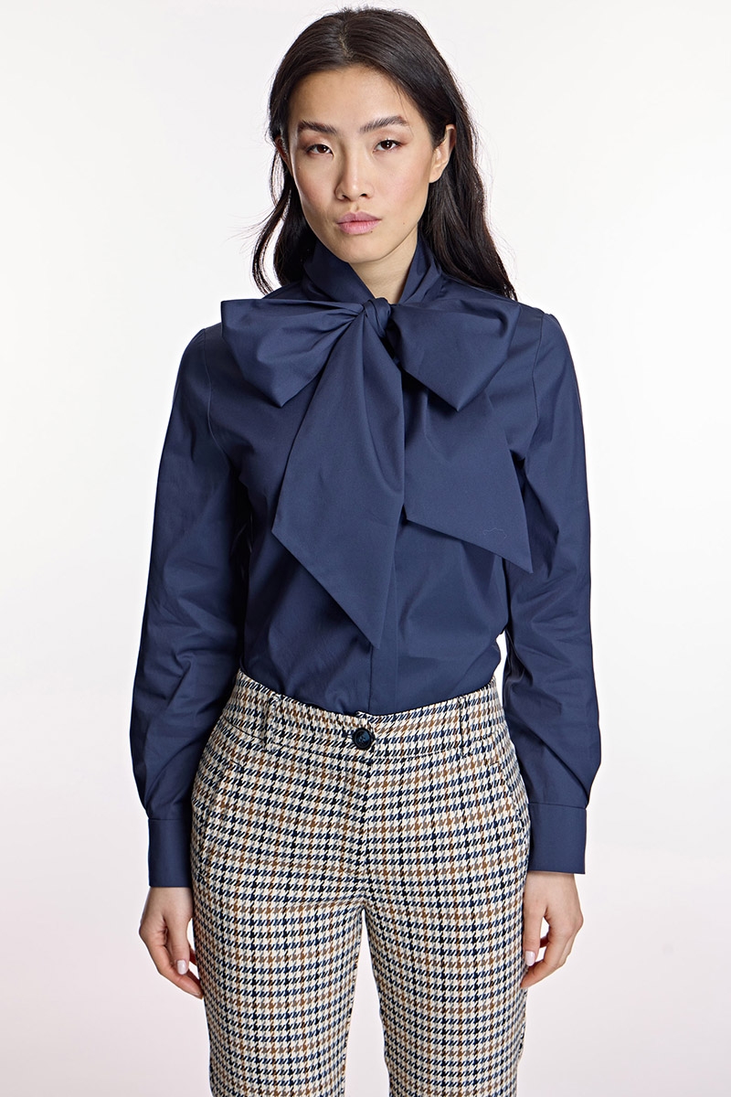 Blusa popelín Alba Conde marino