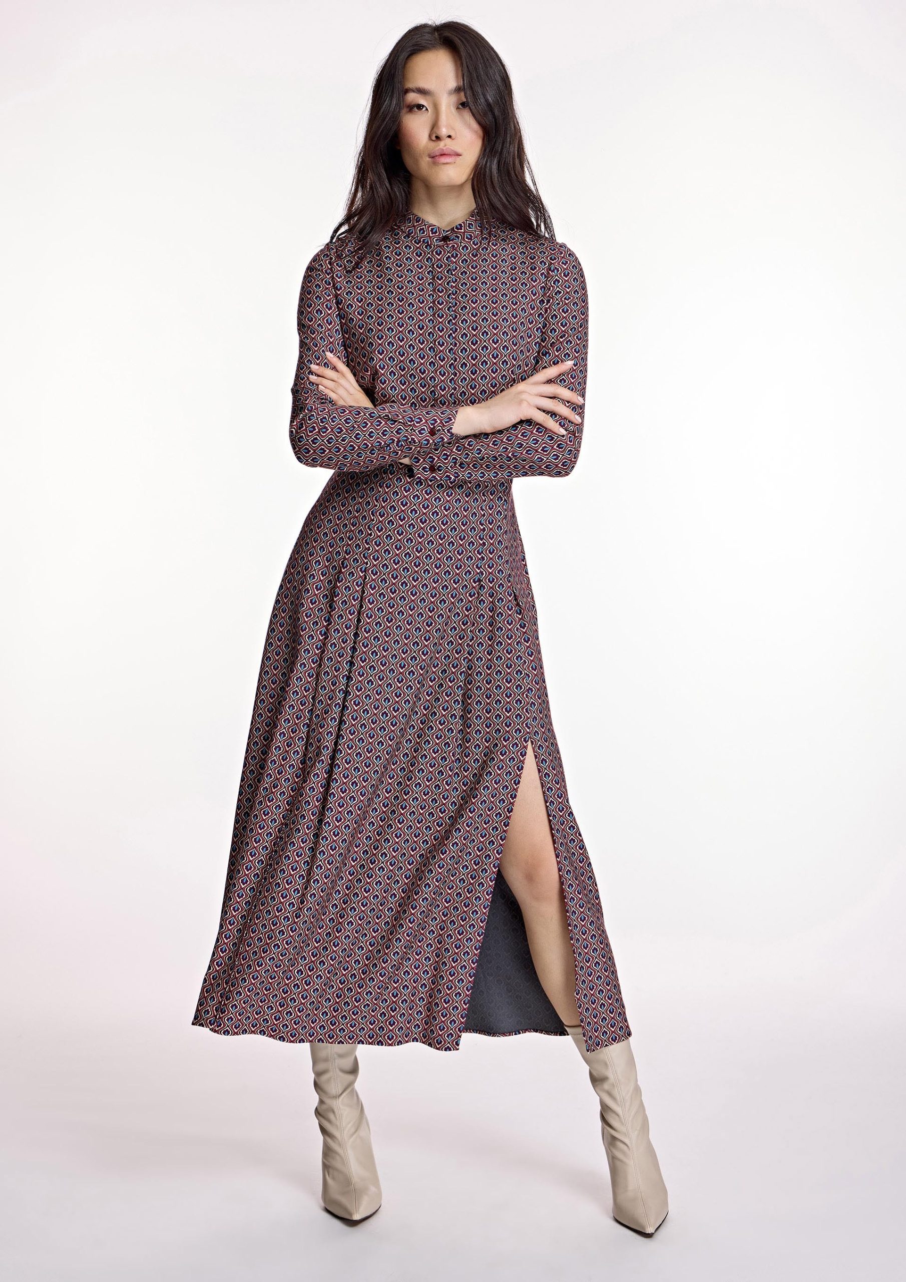 Vestido largo Alba Conde estampado