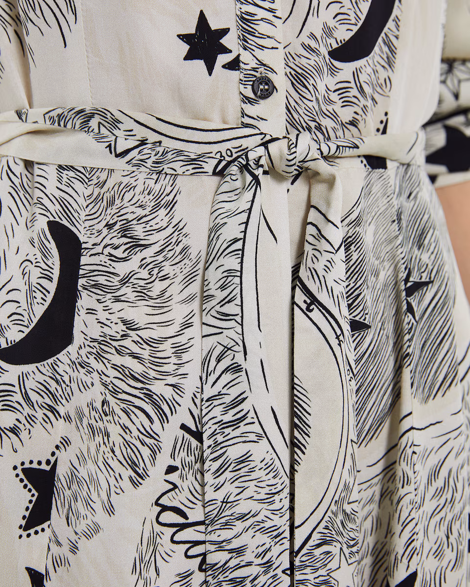 Vestido midi Andam estampado - Imagen 5