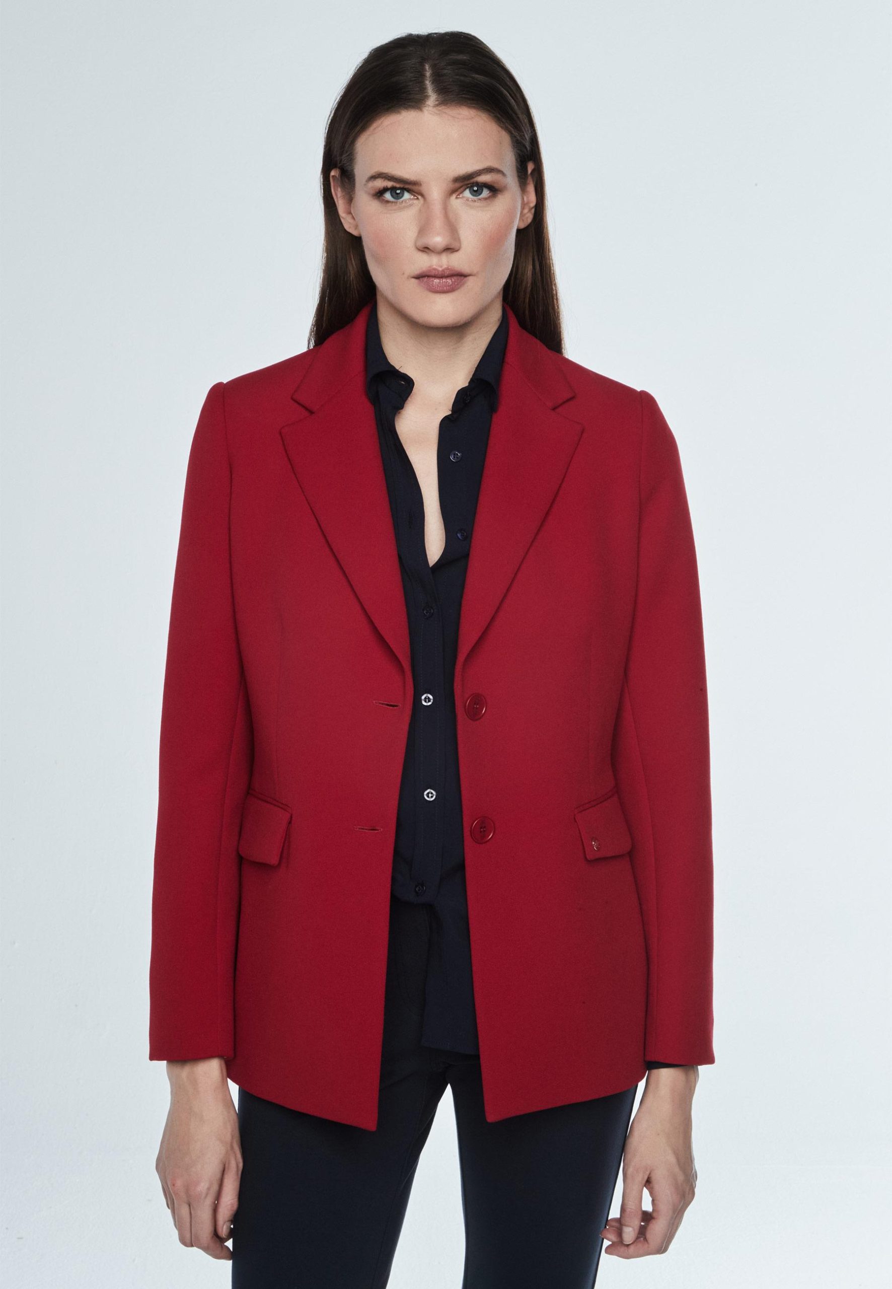 Blazer carteras rojo