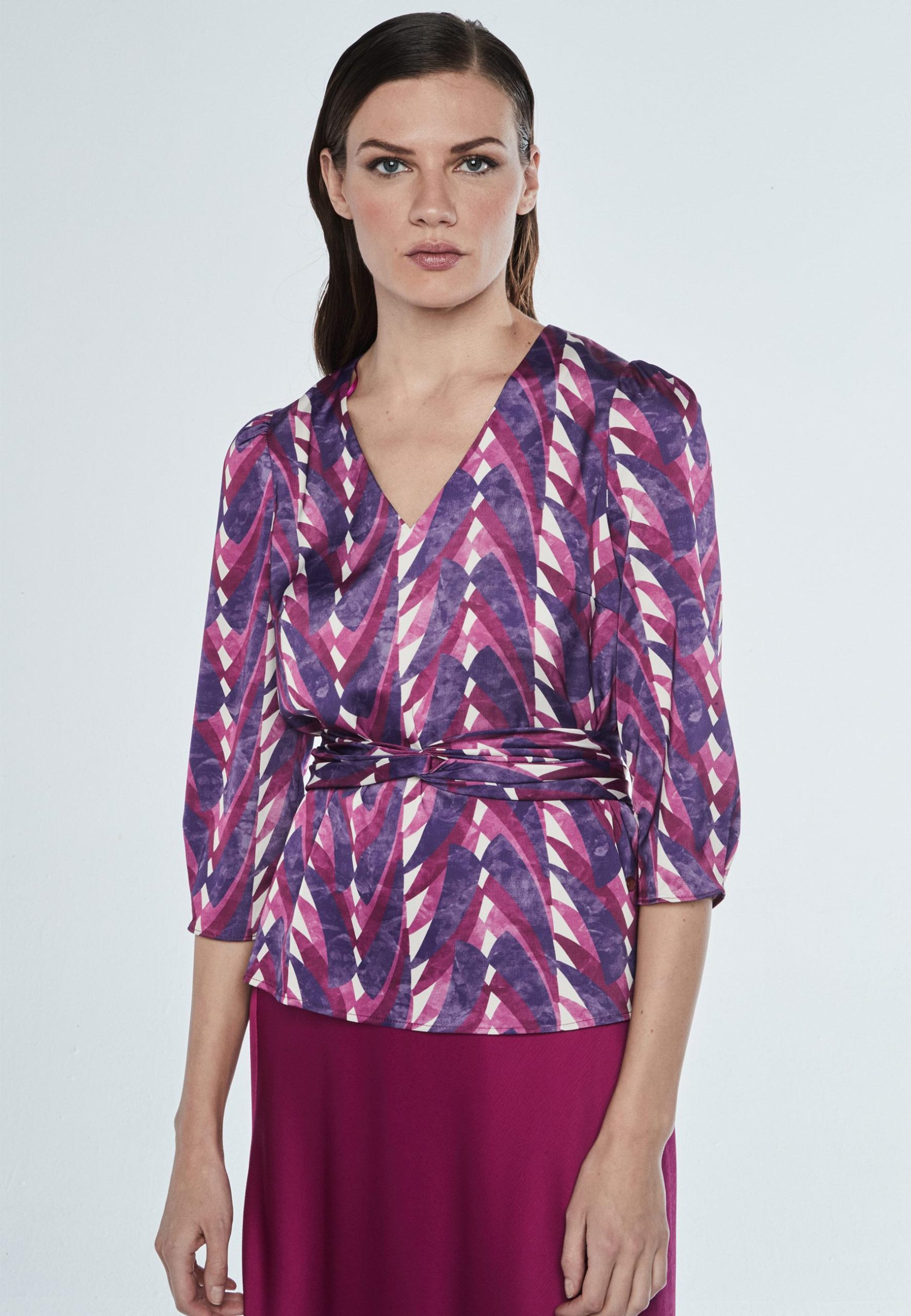Top estampado buganvilla