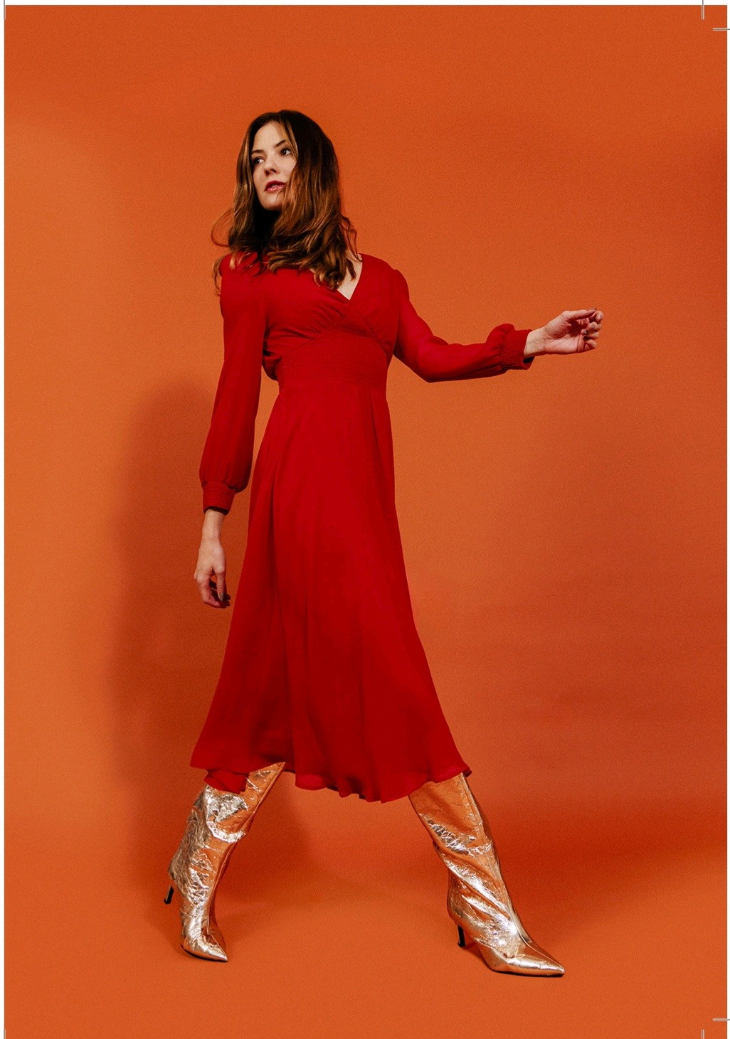 Vestido Kelly NafNaf rojo