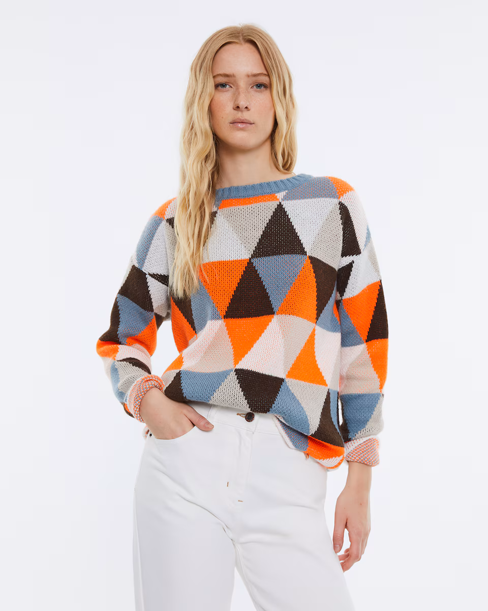 Jersey tricot Andam multicolor - Imagen 2