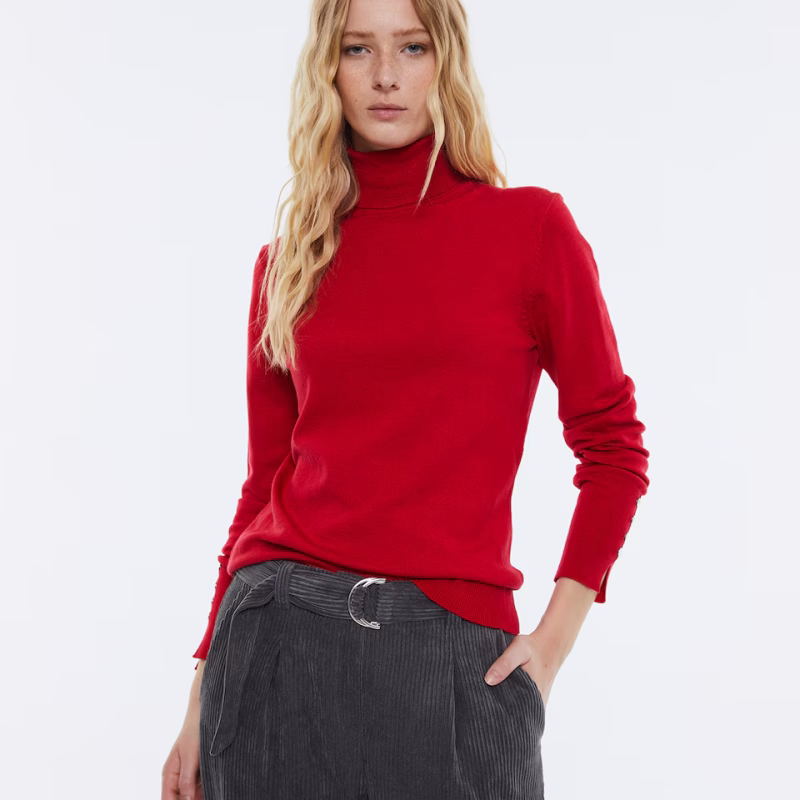 Jersey cuello Andam rojo