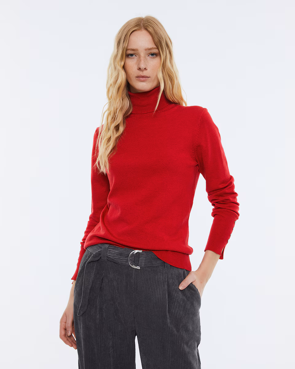 Jersey cuello Andam rojo