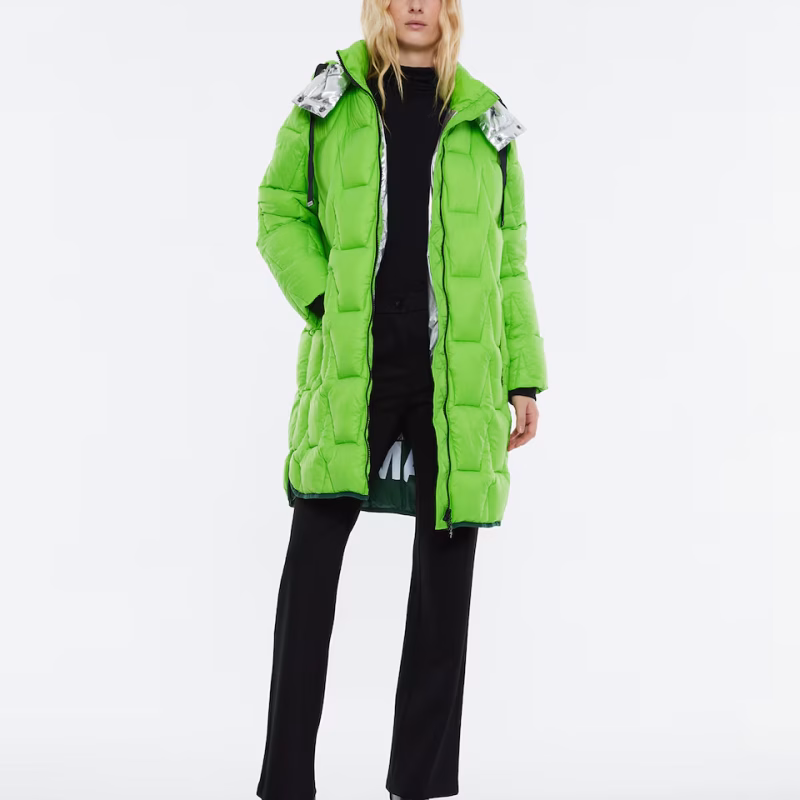 Parka larga Andam verde