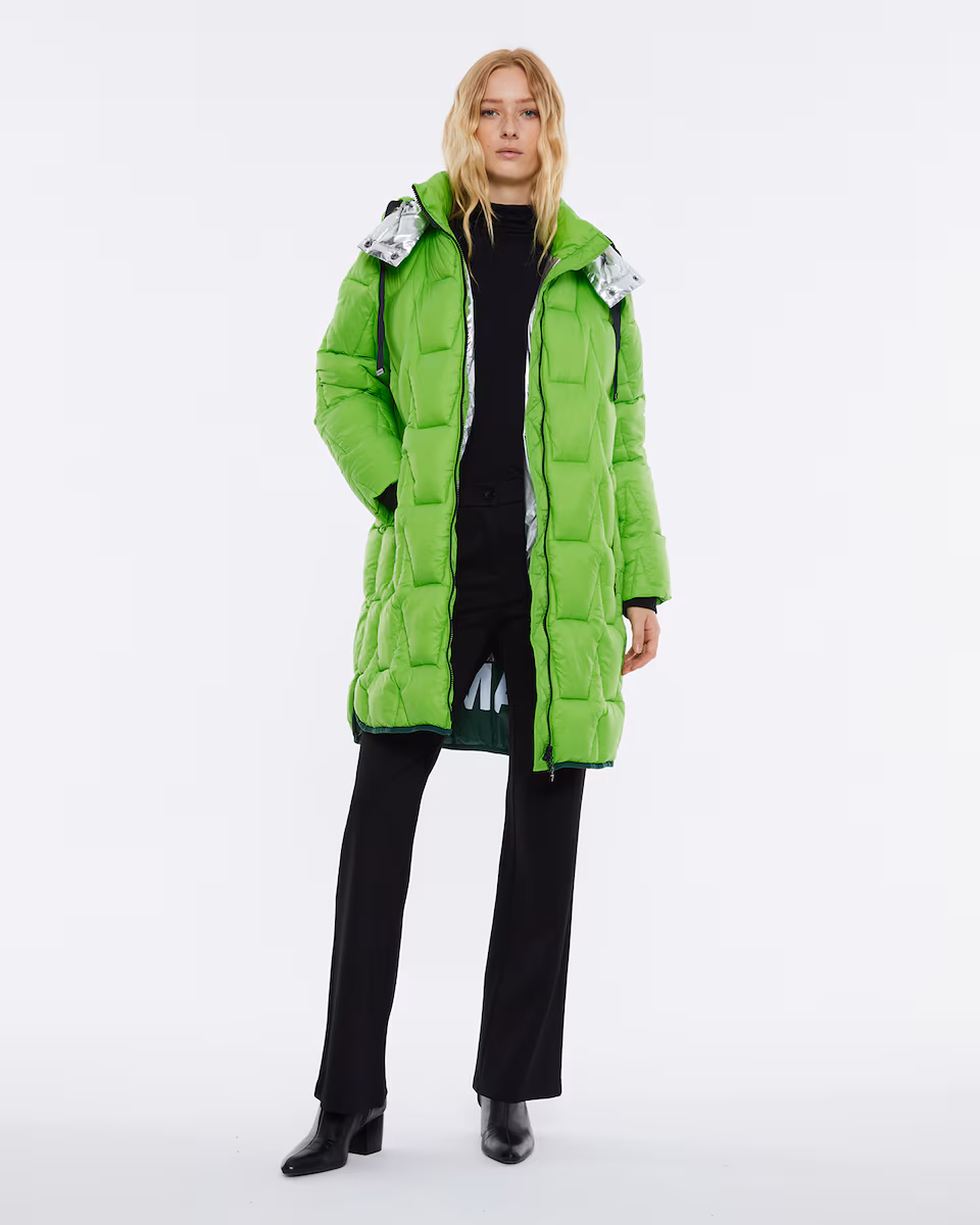 Parka larga Andam verde