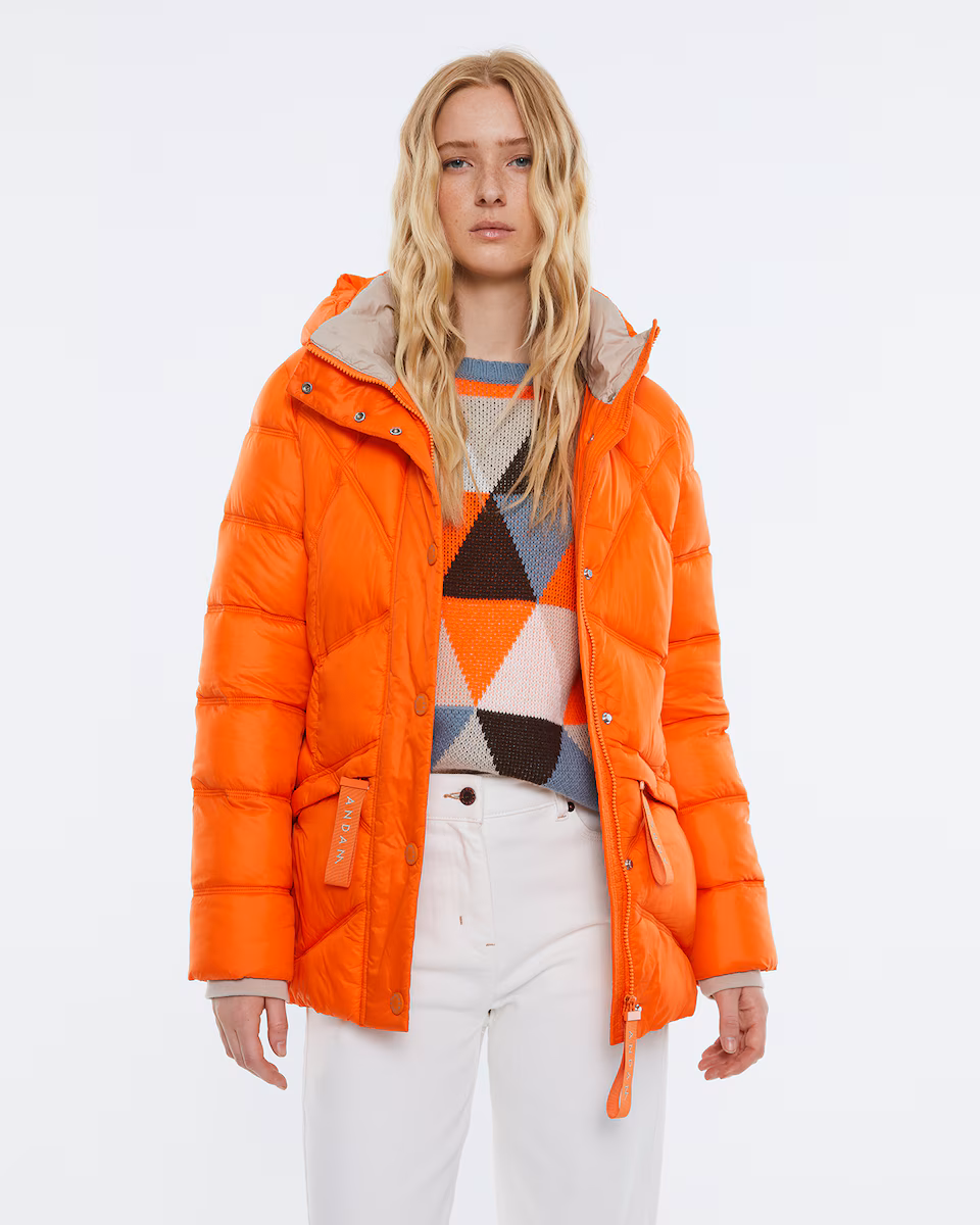 Parka acolchada Andam naranja - Imagen 2