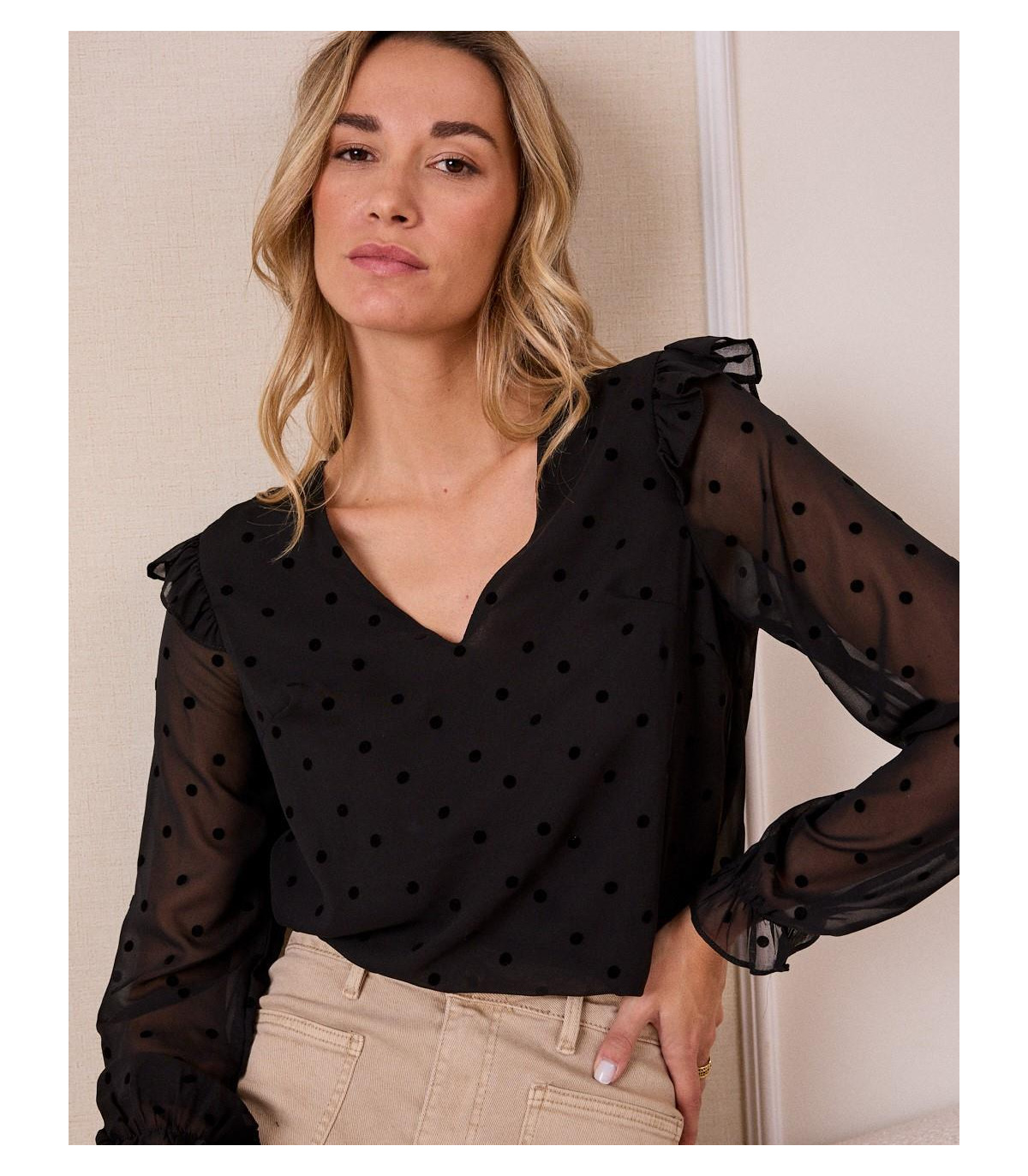 Blusa Flocada Sonsoles Polín et moi