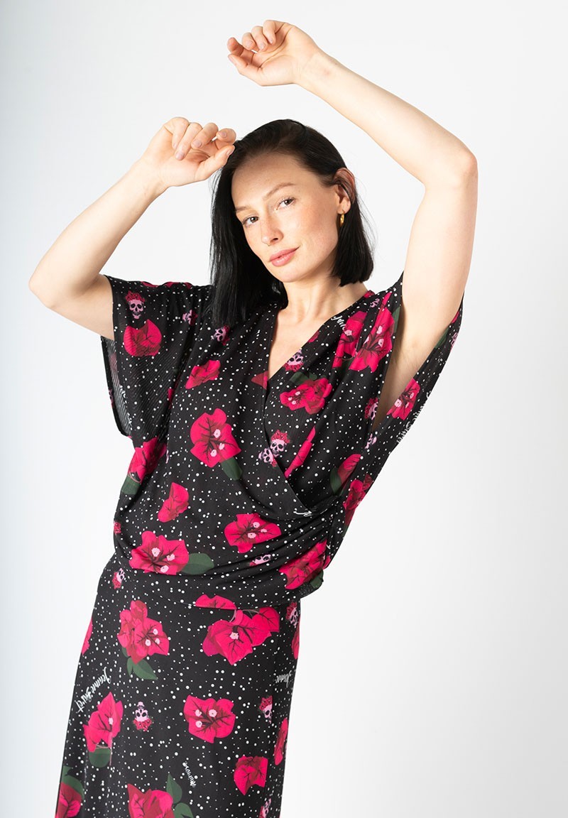 Camiseta tul sublimado Jeanne Baret Animosa buganvilla