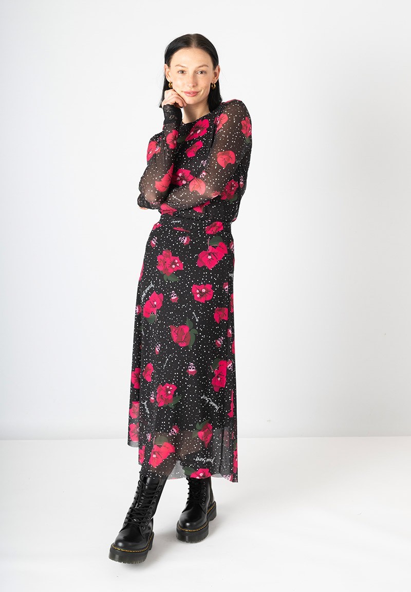 Falda Jeanne Baret Animosa Buganvilla