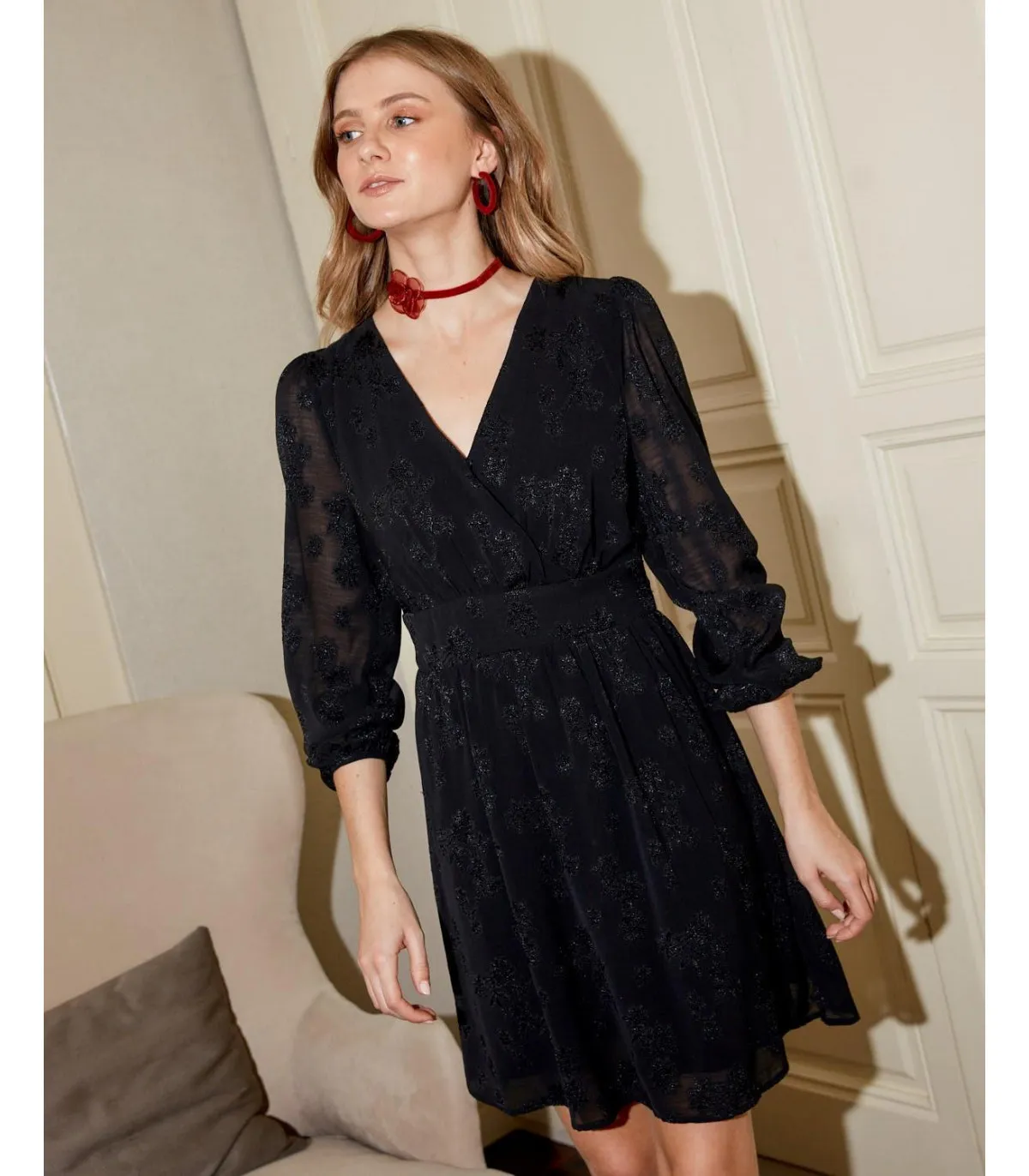 Vestido Bordado Kaley Polin et moi negro