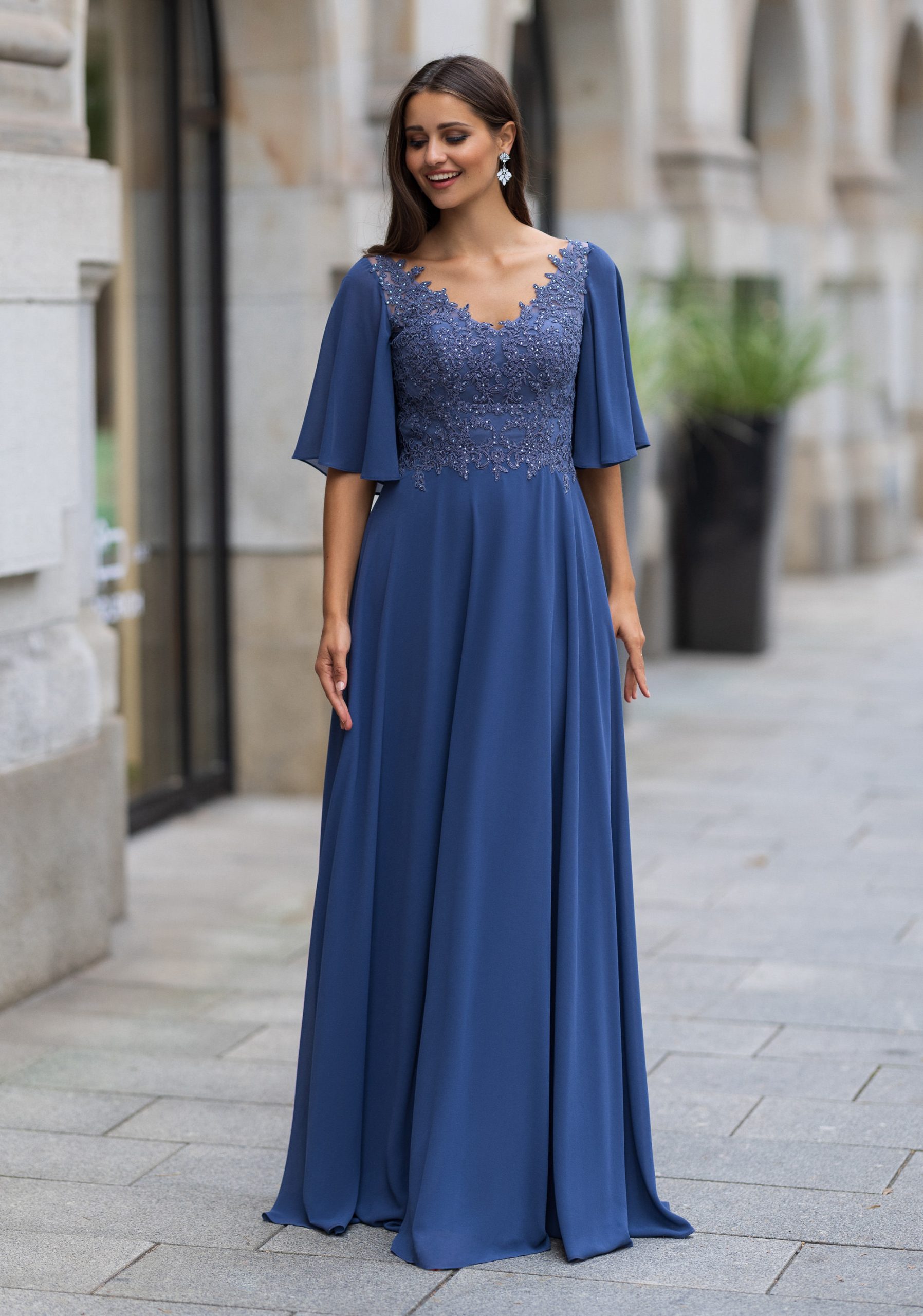 Vestido de fiesta Christian Koehlert azul