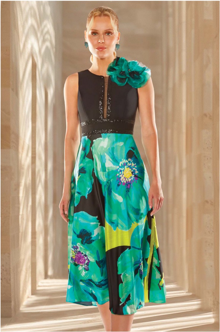 Vestido midi Nati Jiménez 717 estampado