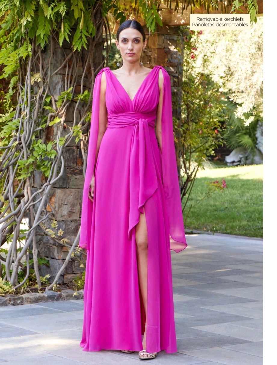 Vestido Valery Herysa buganvilla