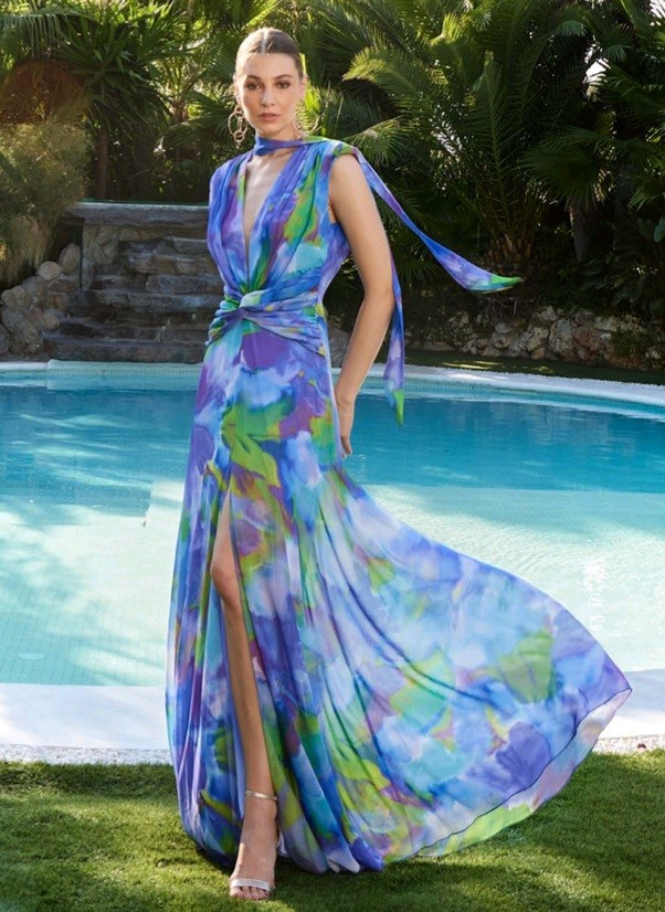 Vestido Berta Herysa azul
