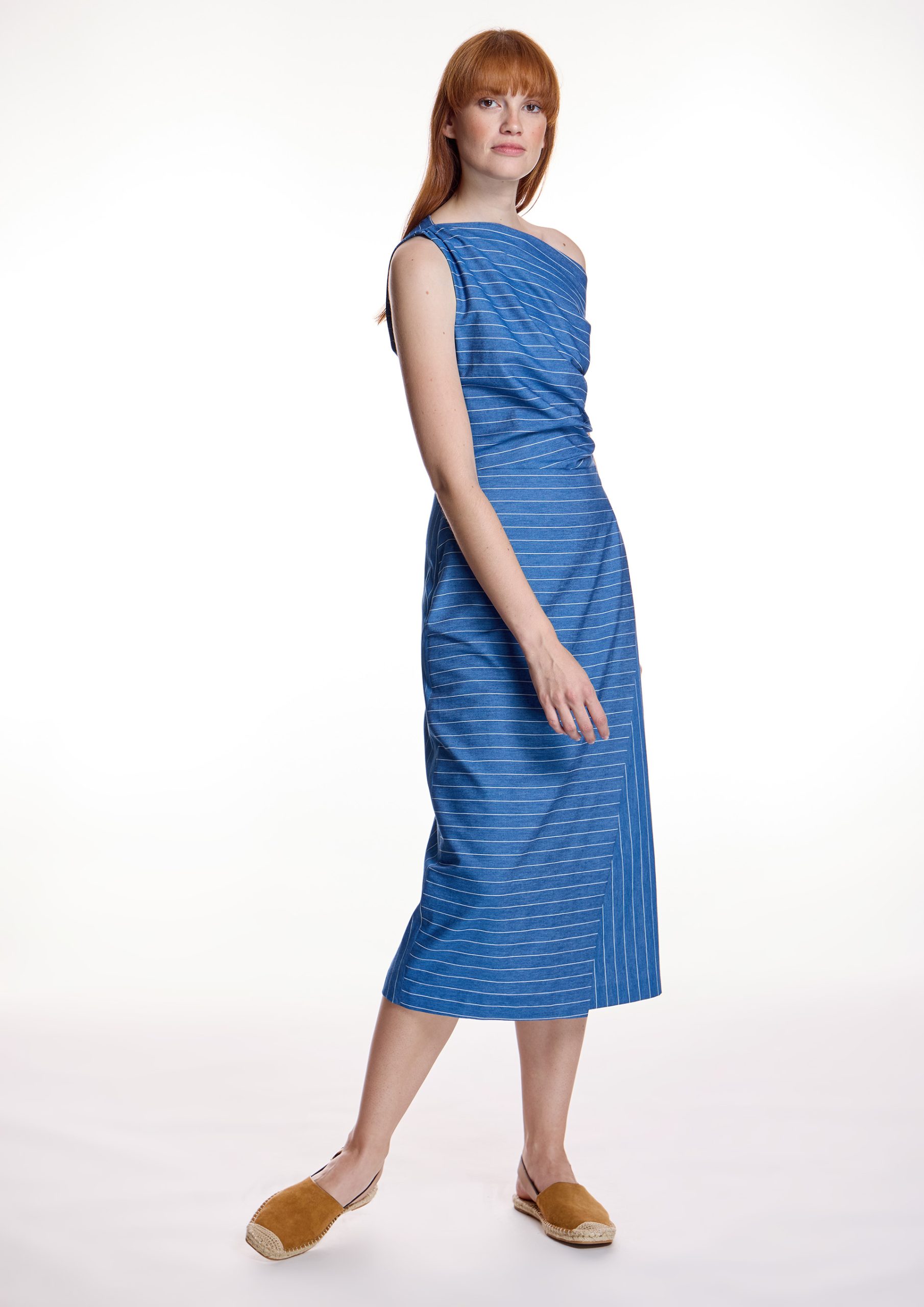 Vestido rayas Alba Conde azul