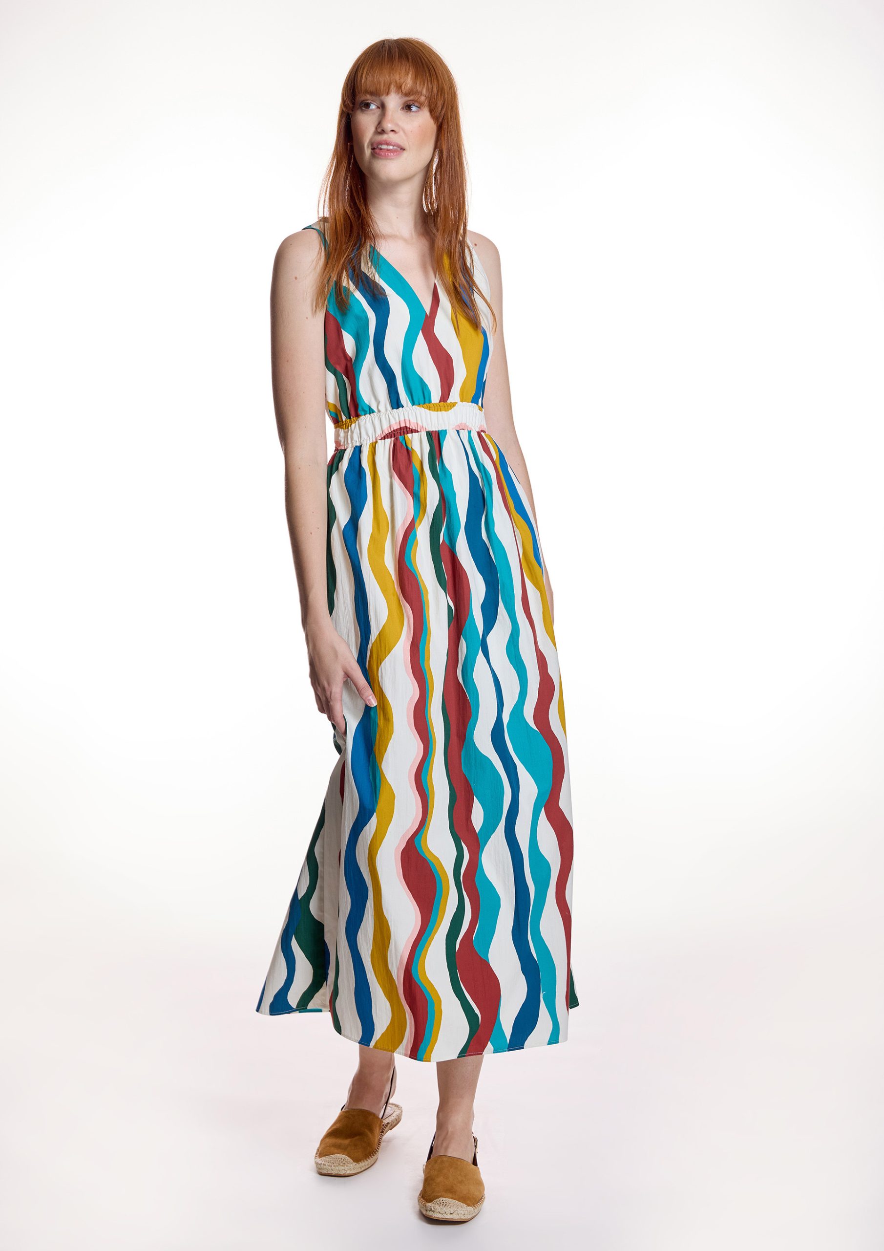 Vestido largo Alba Conde multicolor