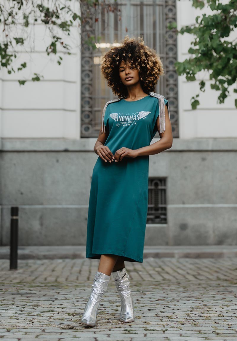 Vestido Virginia Woolf Animosa verde