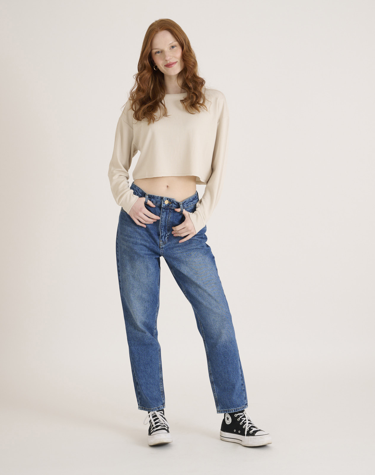Vaquero mom fit NafNaf denim