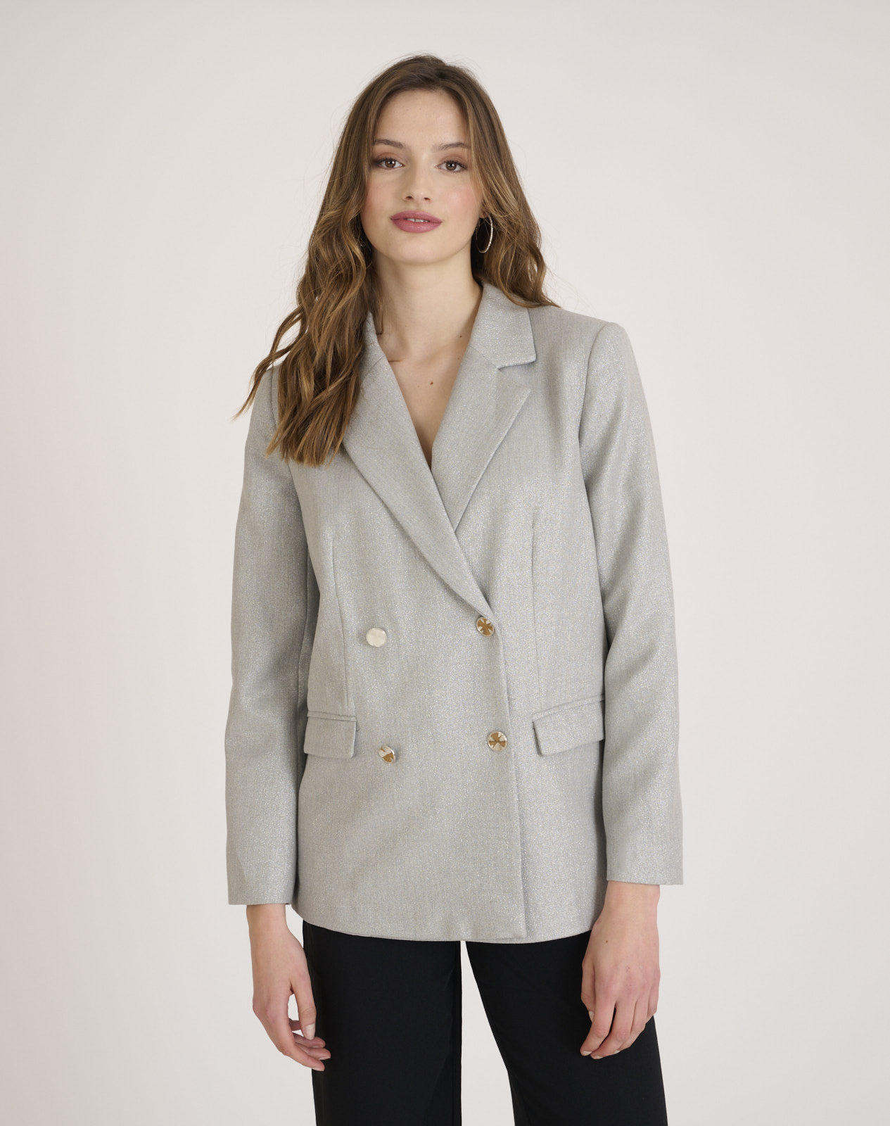 Americana brillante NafNaf gris