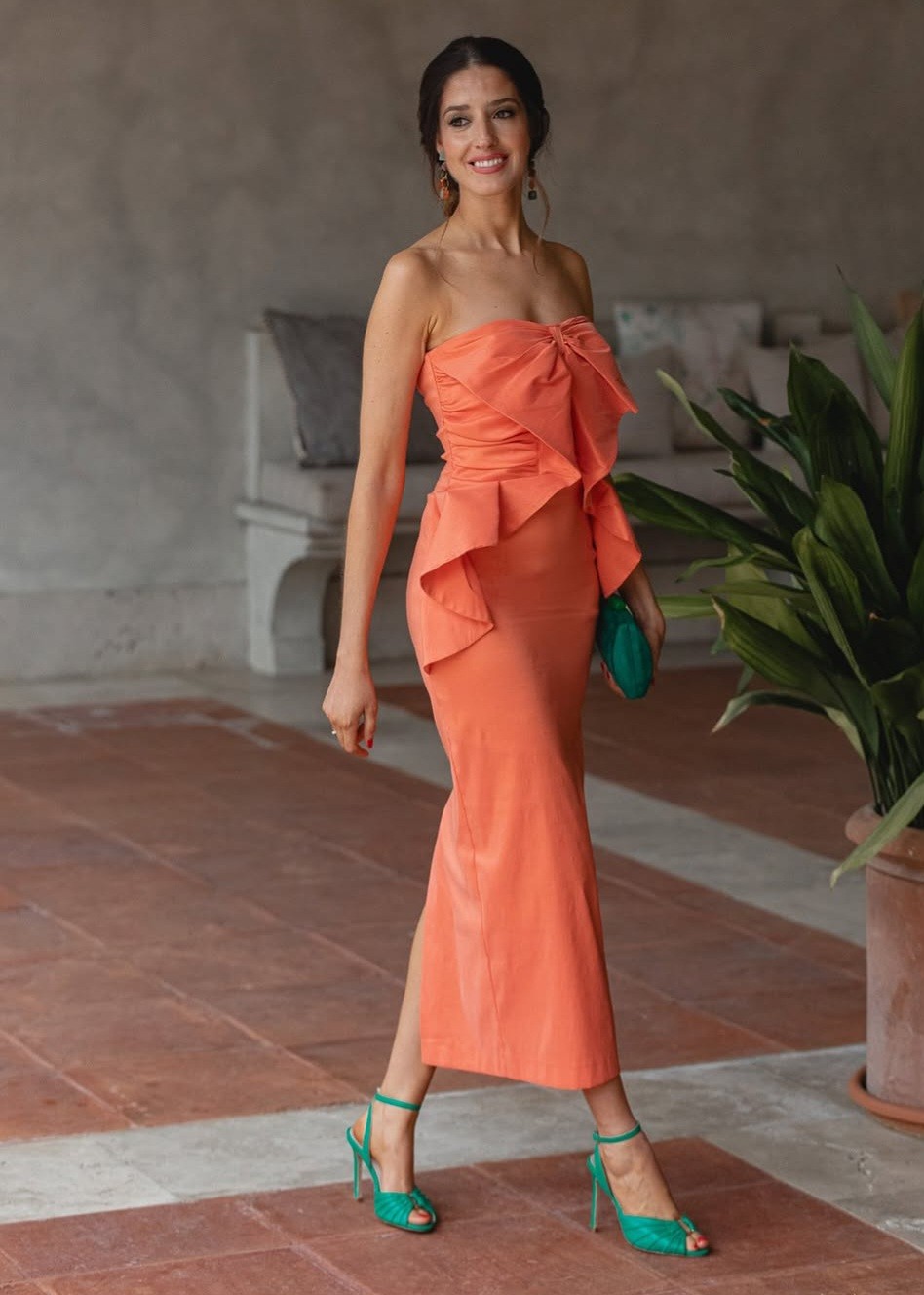 Vestido Sanda Magnolia Kobus naranja