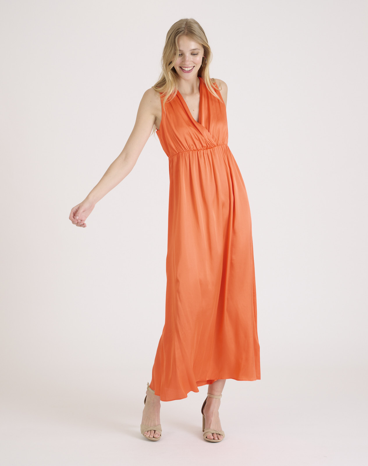 Vestido Solei NafNaf naranja