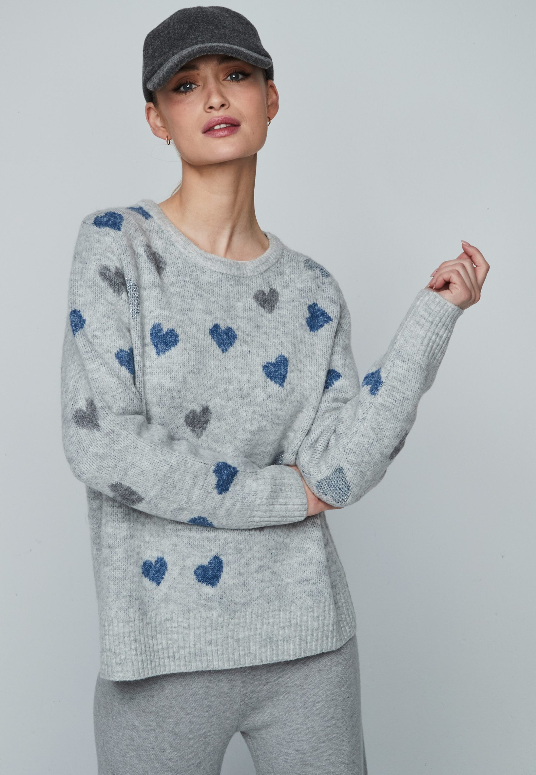 Jersey Corazones Dandara gris