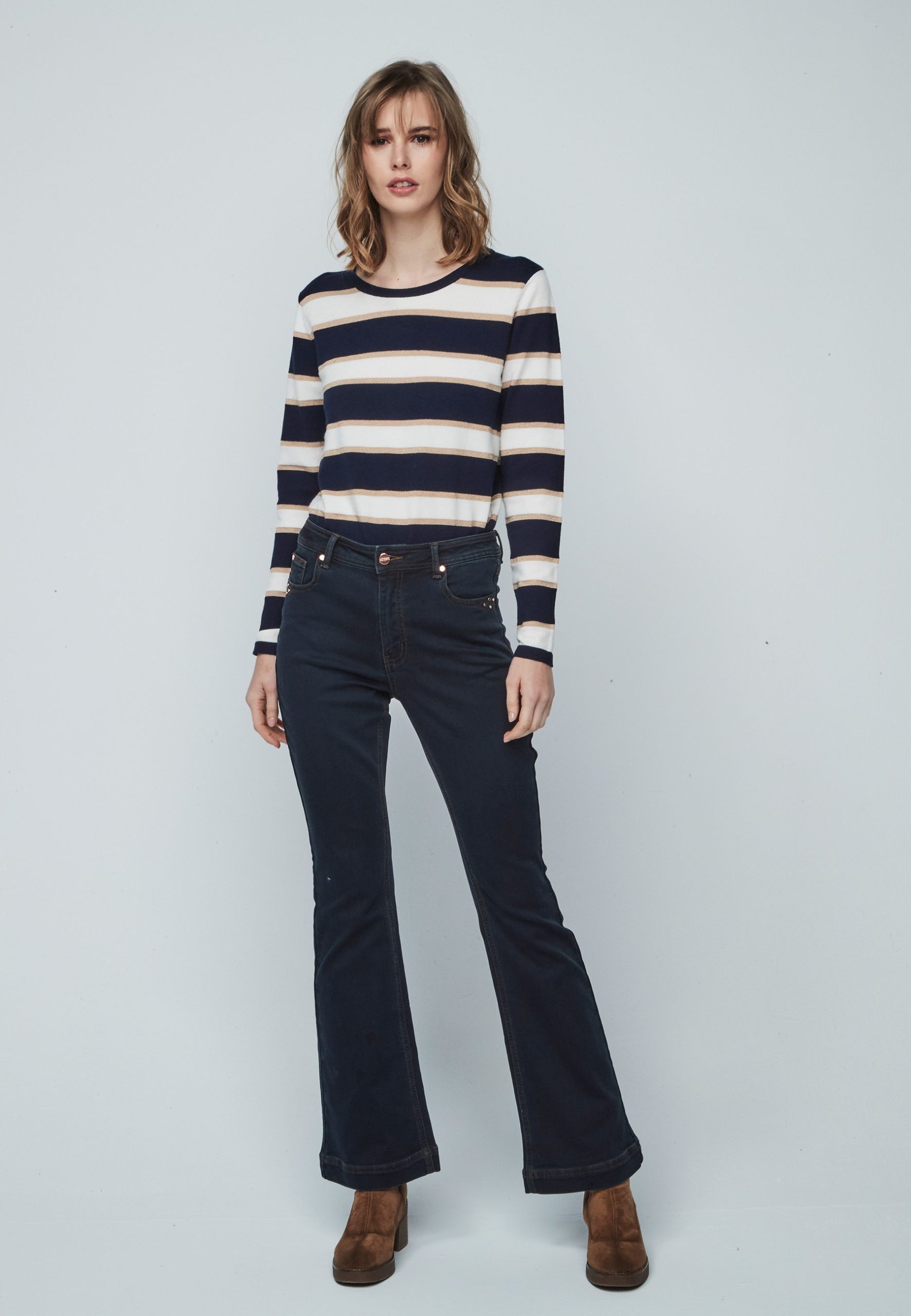 Jeans flare Dandara azul