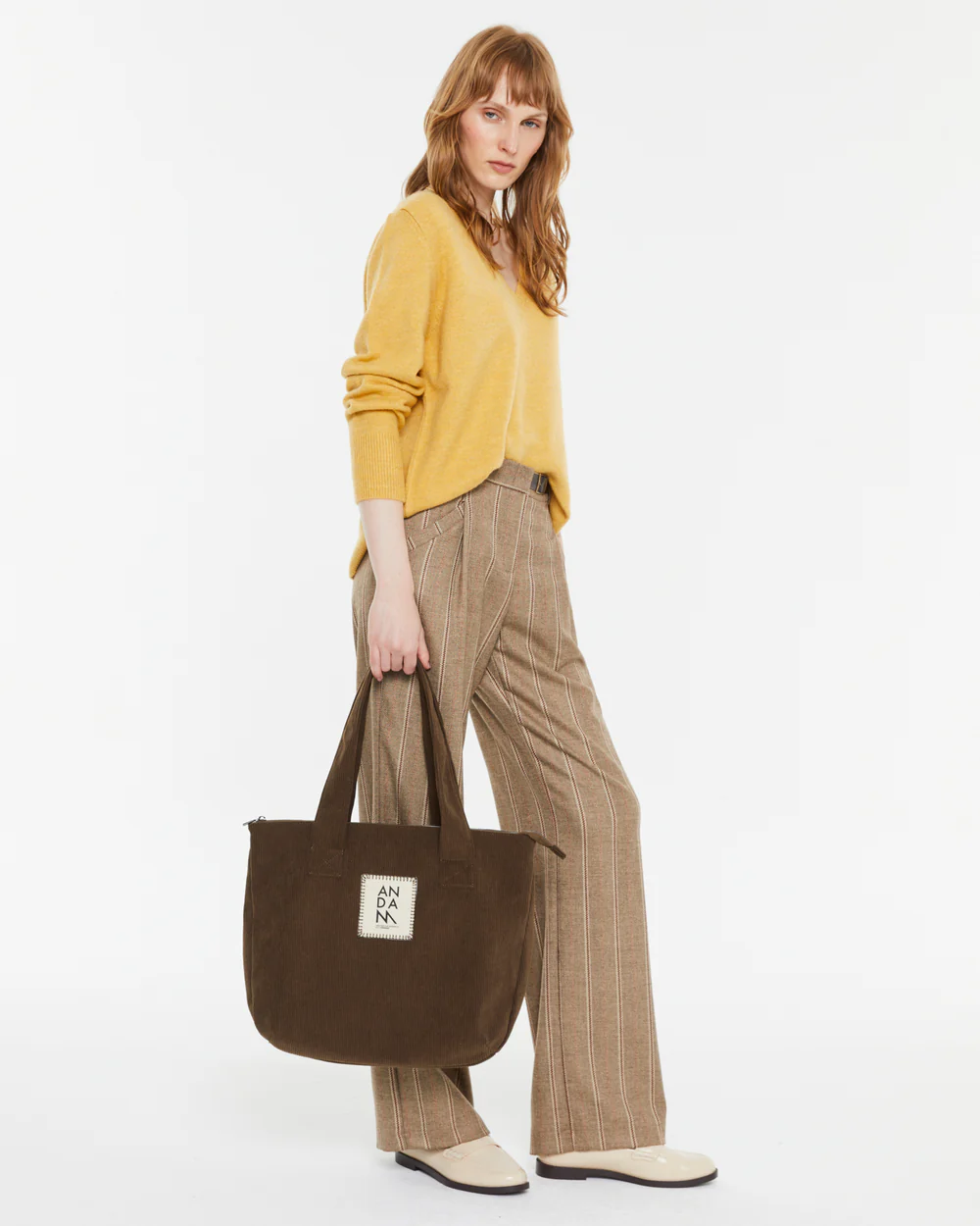 Bolso de mano Andam marrón