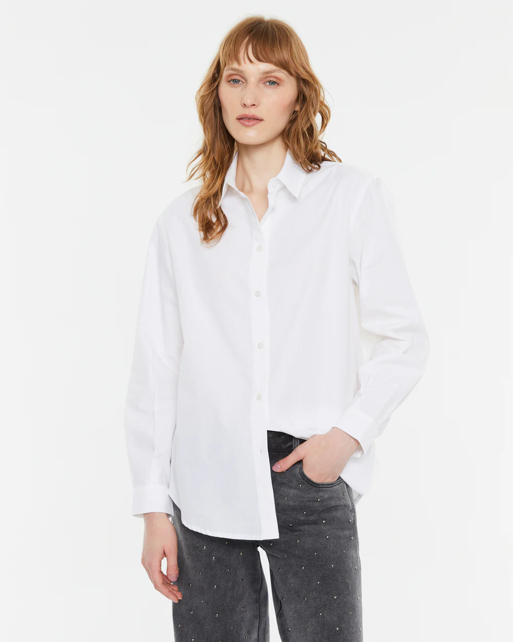 Camisa Popelín Andam blanca
