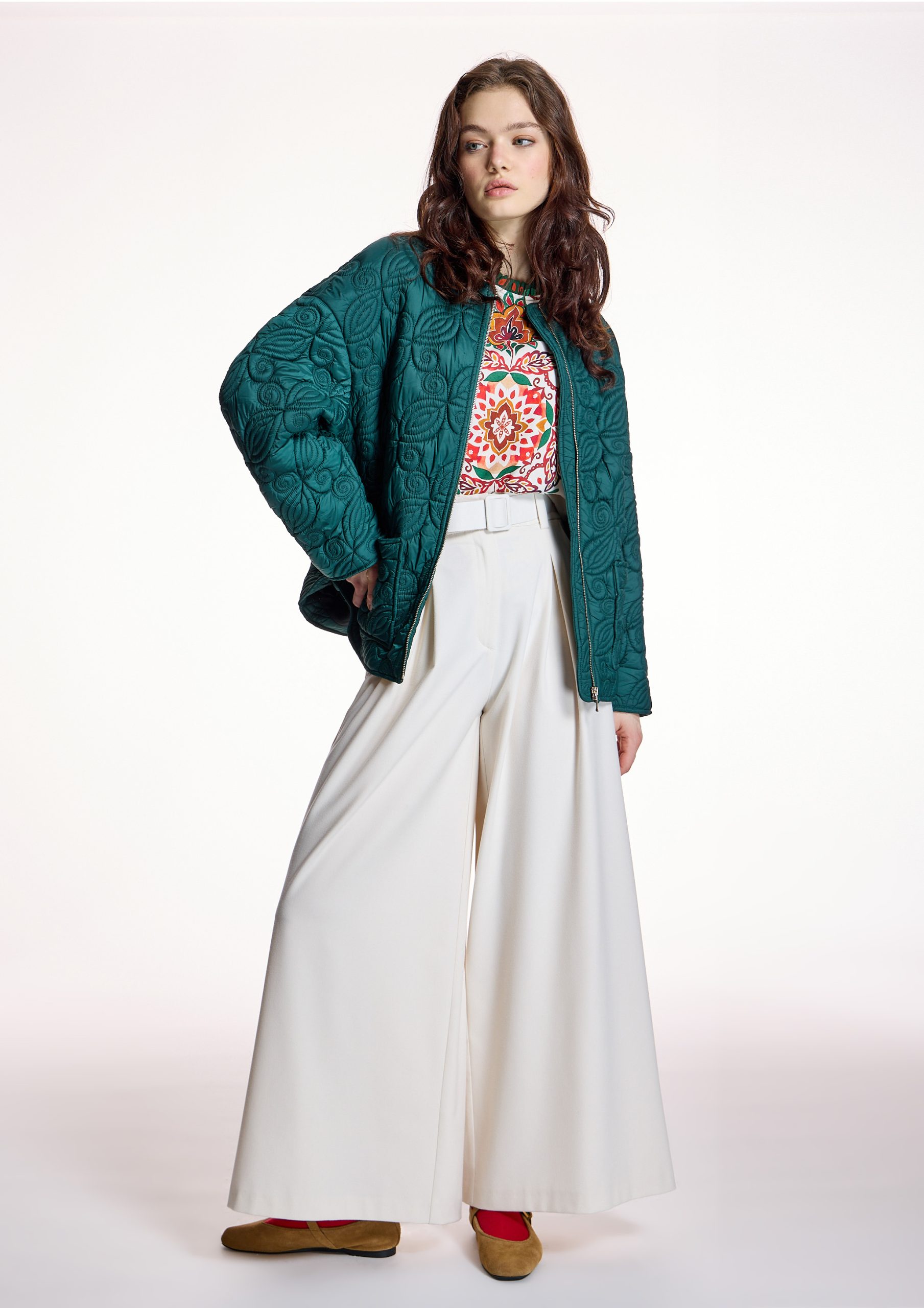 Parka acolchada Alba Conde verde