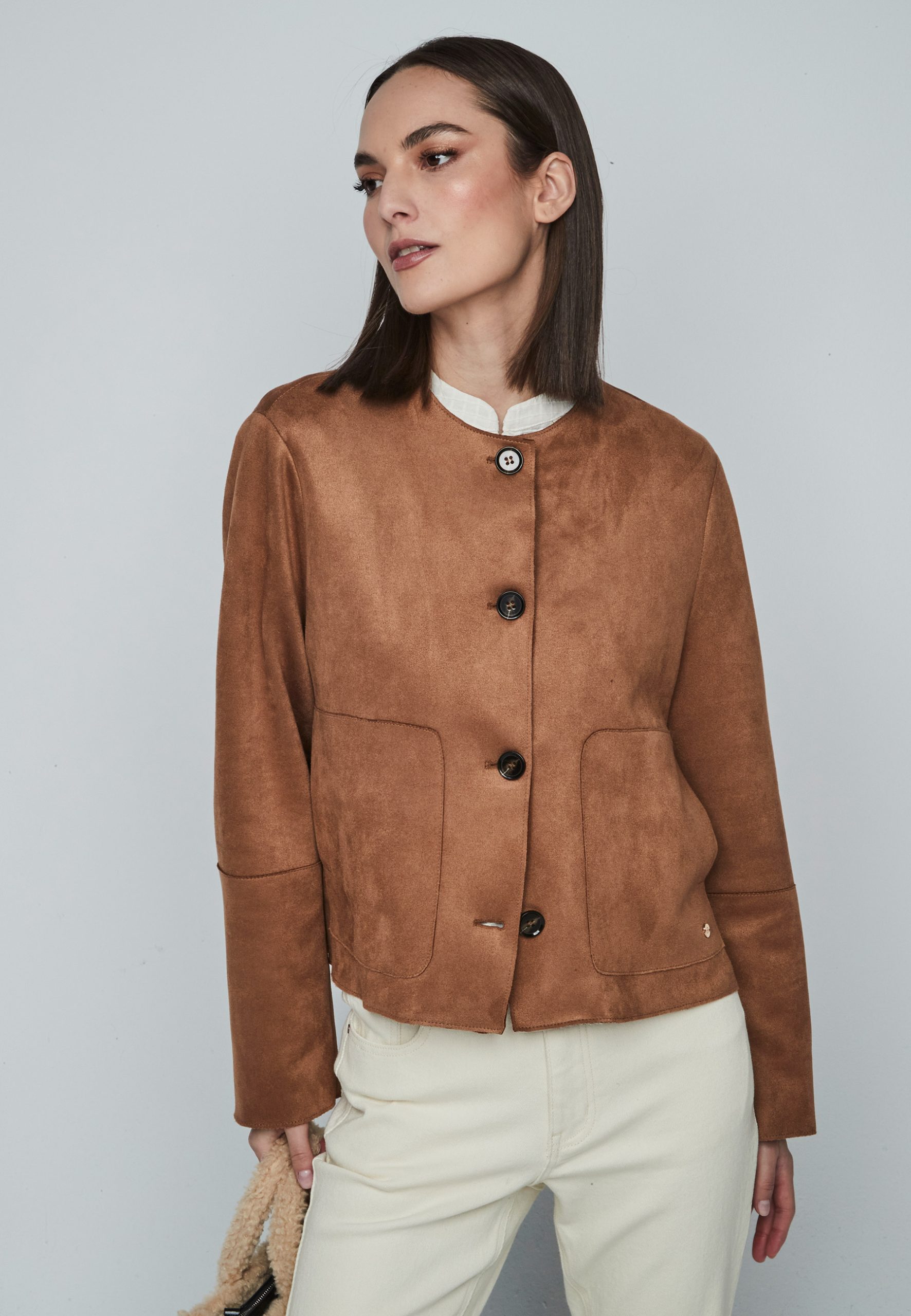 Chaqueta Antelina Dandara Camel