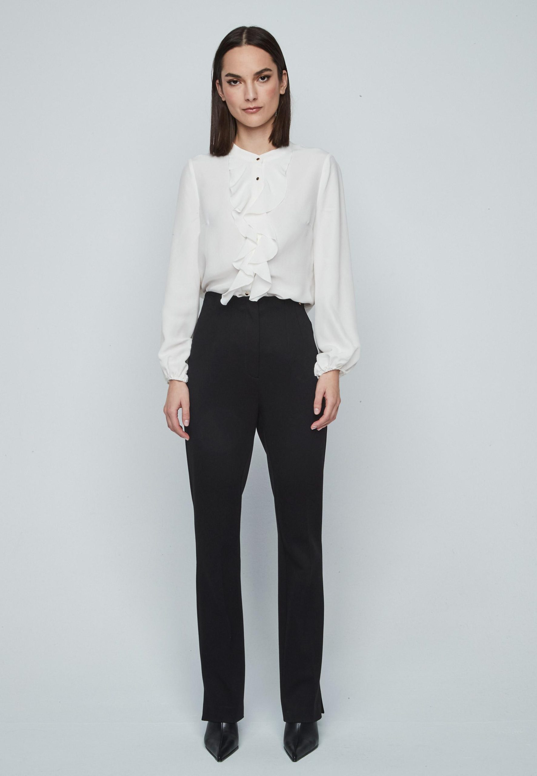 Blusa chorreras Dandara blanco