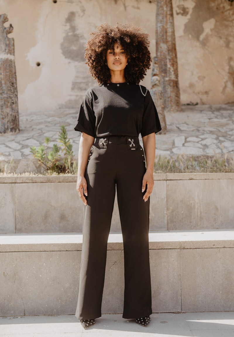Pantalón Cadenas Animosa negro
