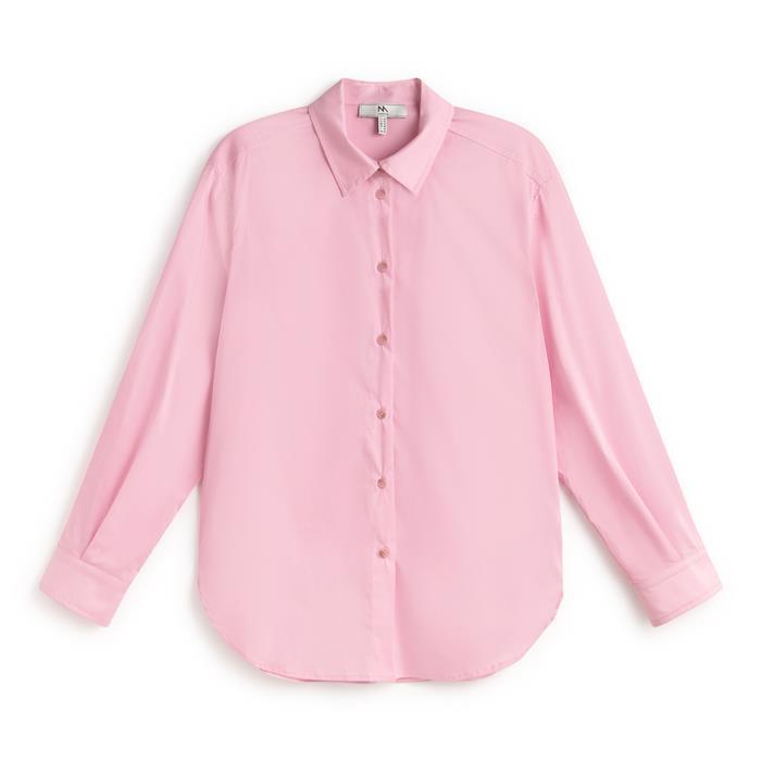 Camisa popelín Andam rosa